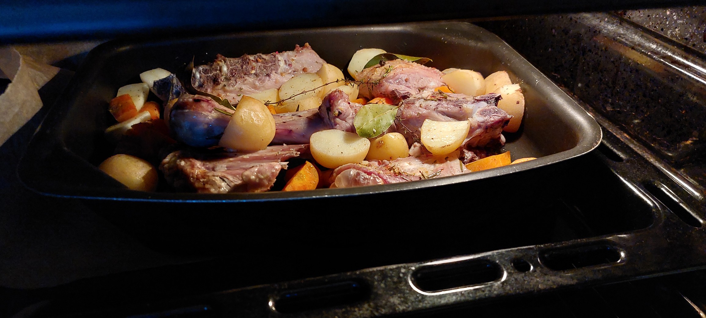 Roasted meat and veggies