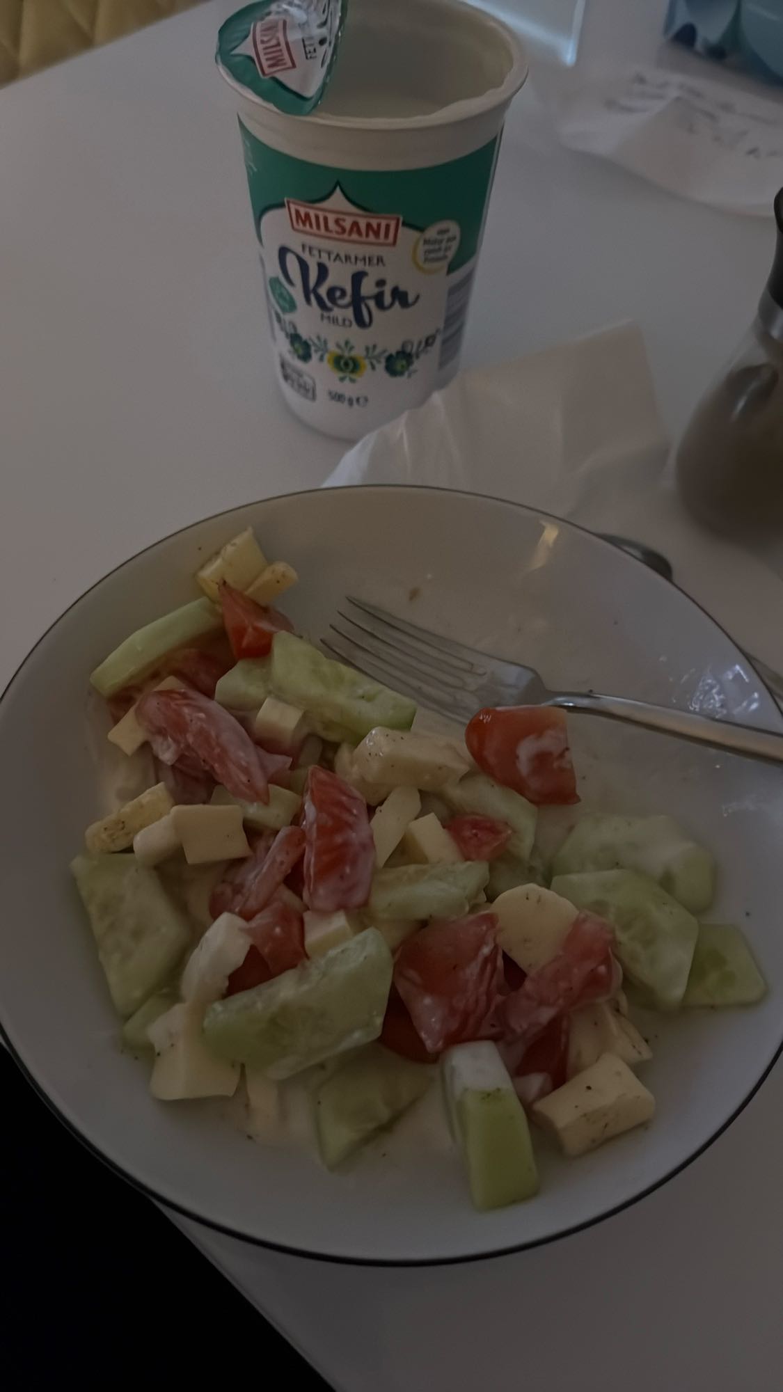 Gemüsesalat mit Kefir