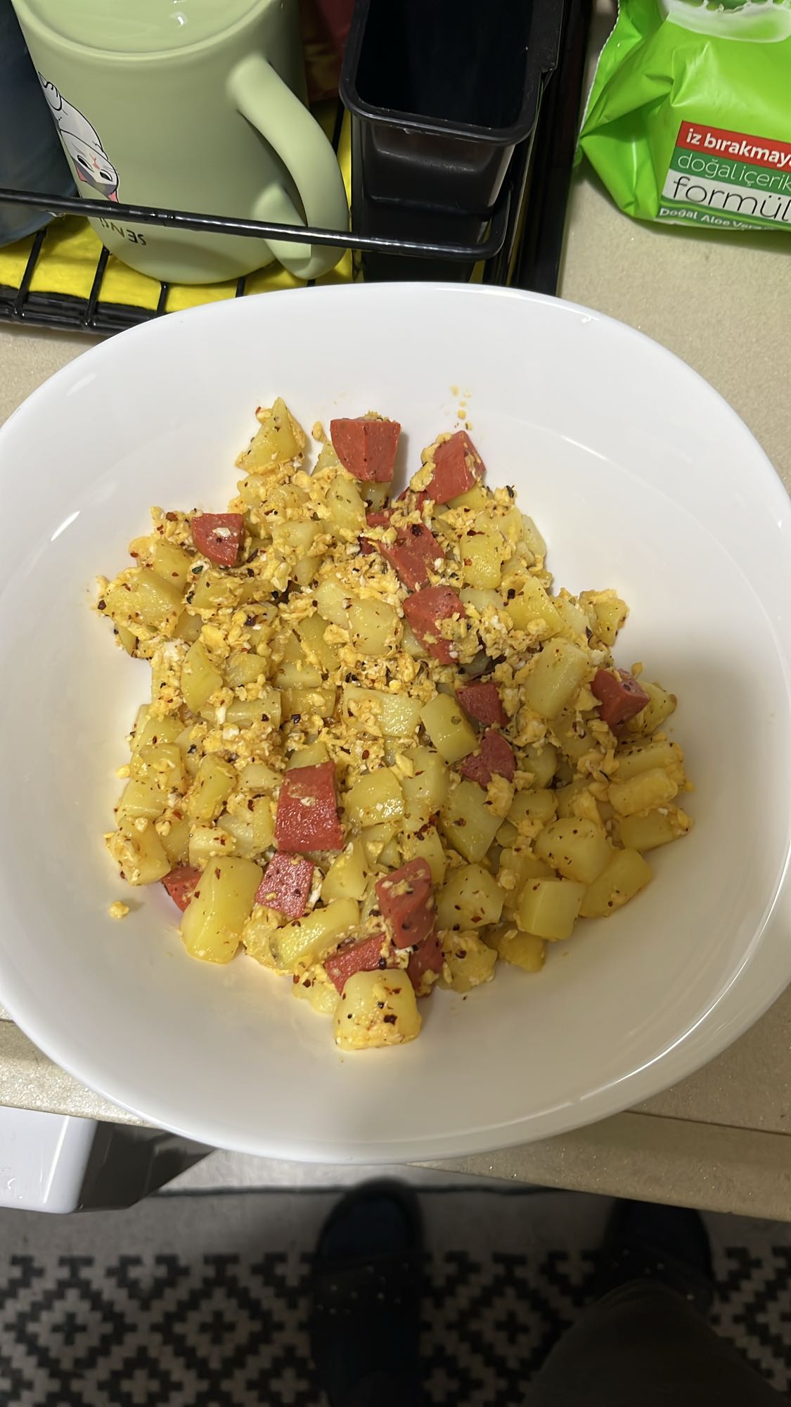 Patatesli Sucuklu Yumurta