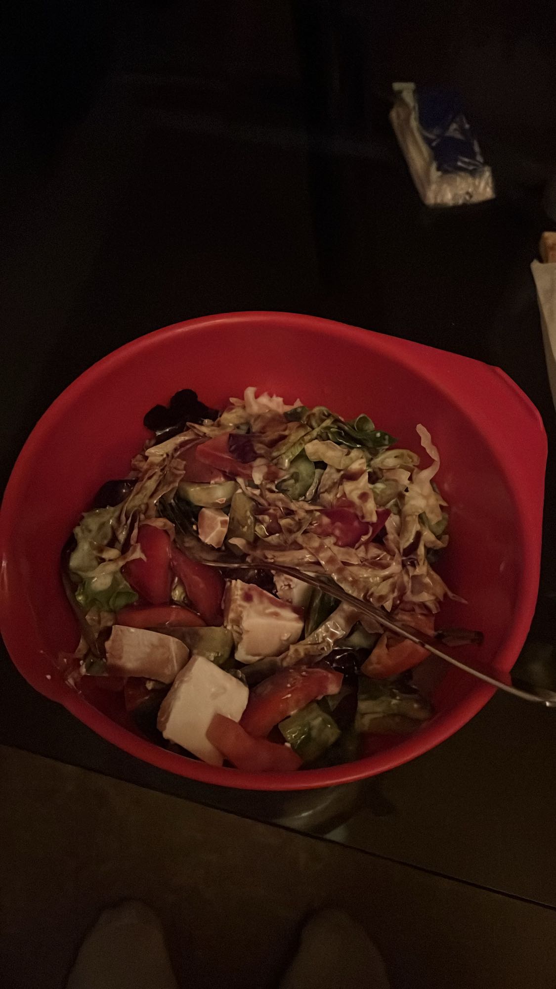 Ensalada con tofu