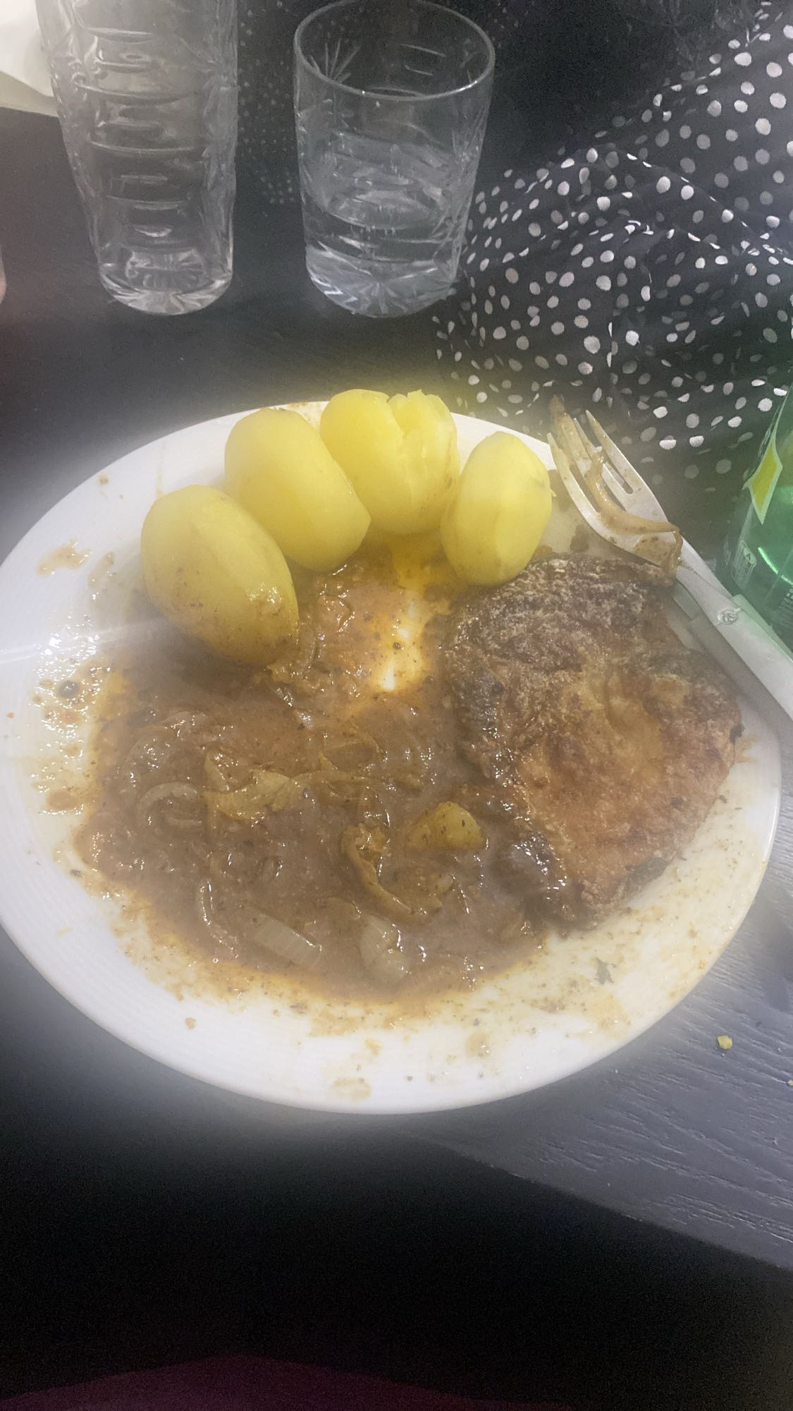 Côte de porc et pommes