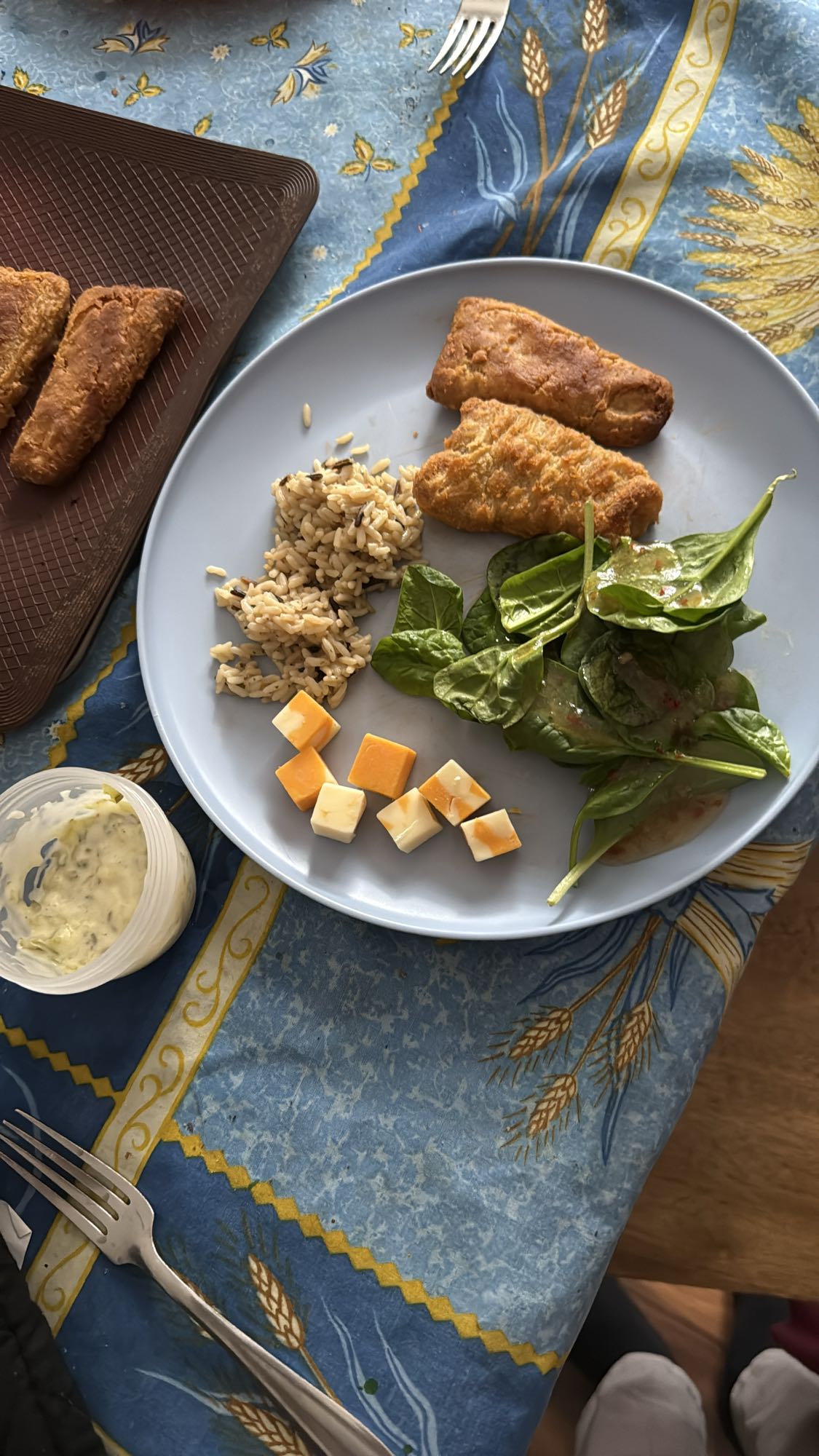 Assiette poulet et riz