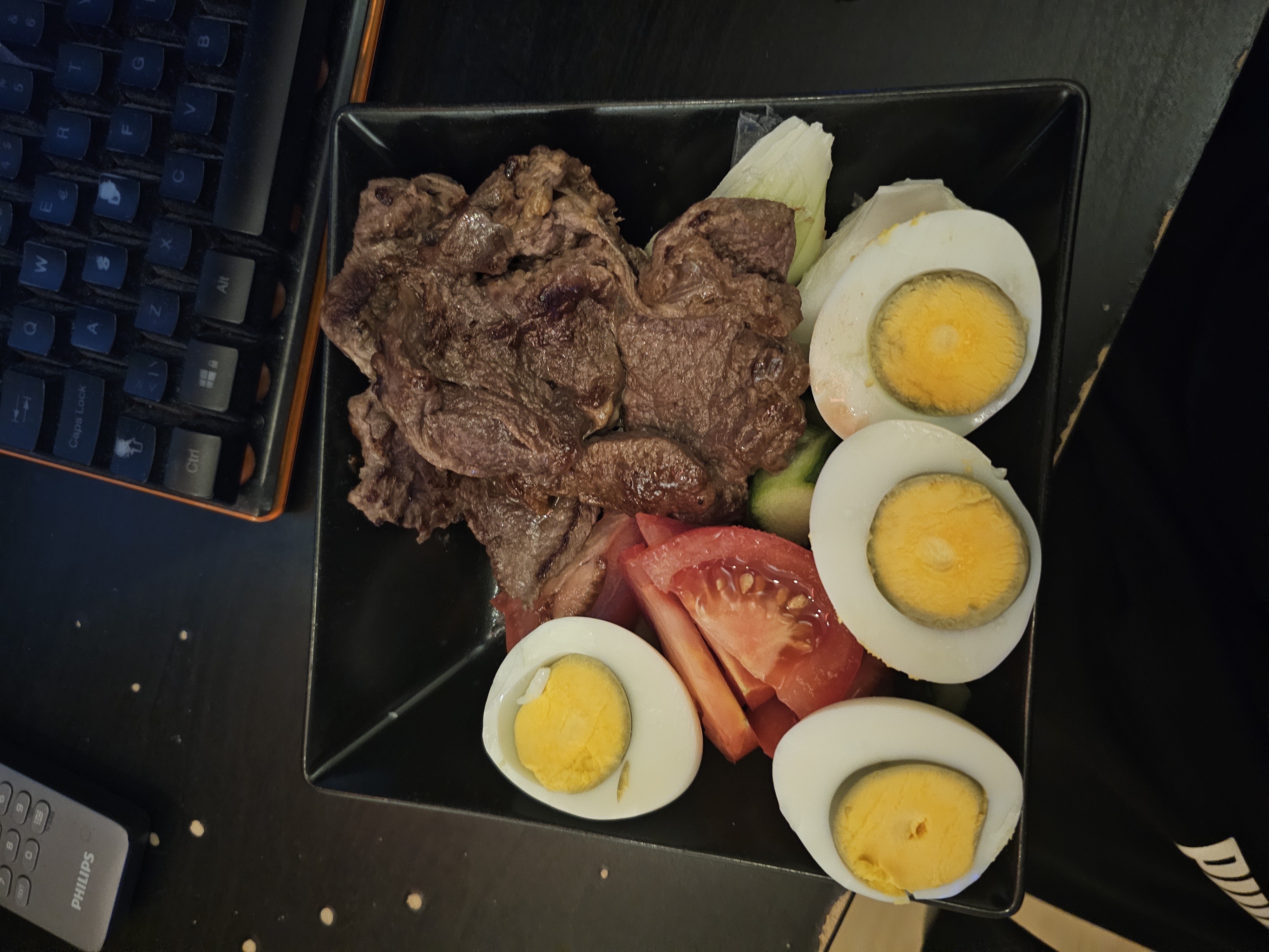 Beef and Egg Salad Bowl