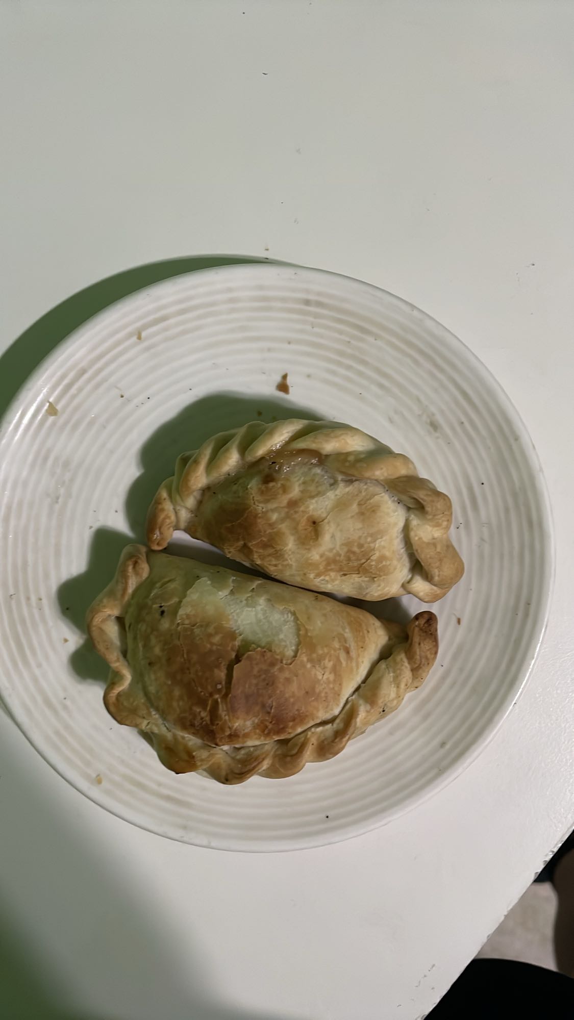 Empanadas de pollo y cebolla verde al horno