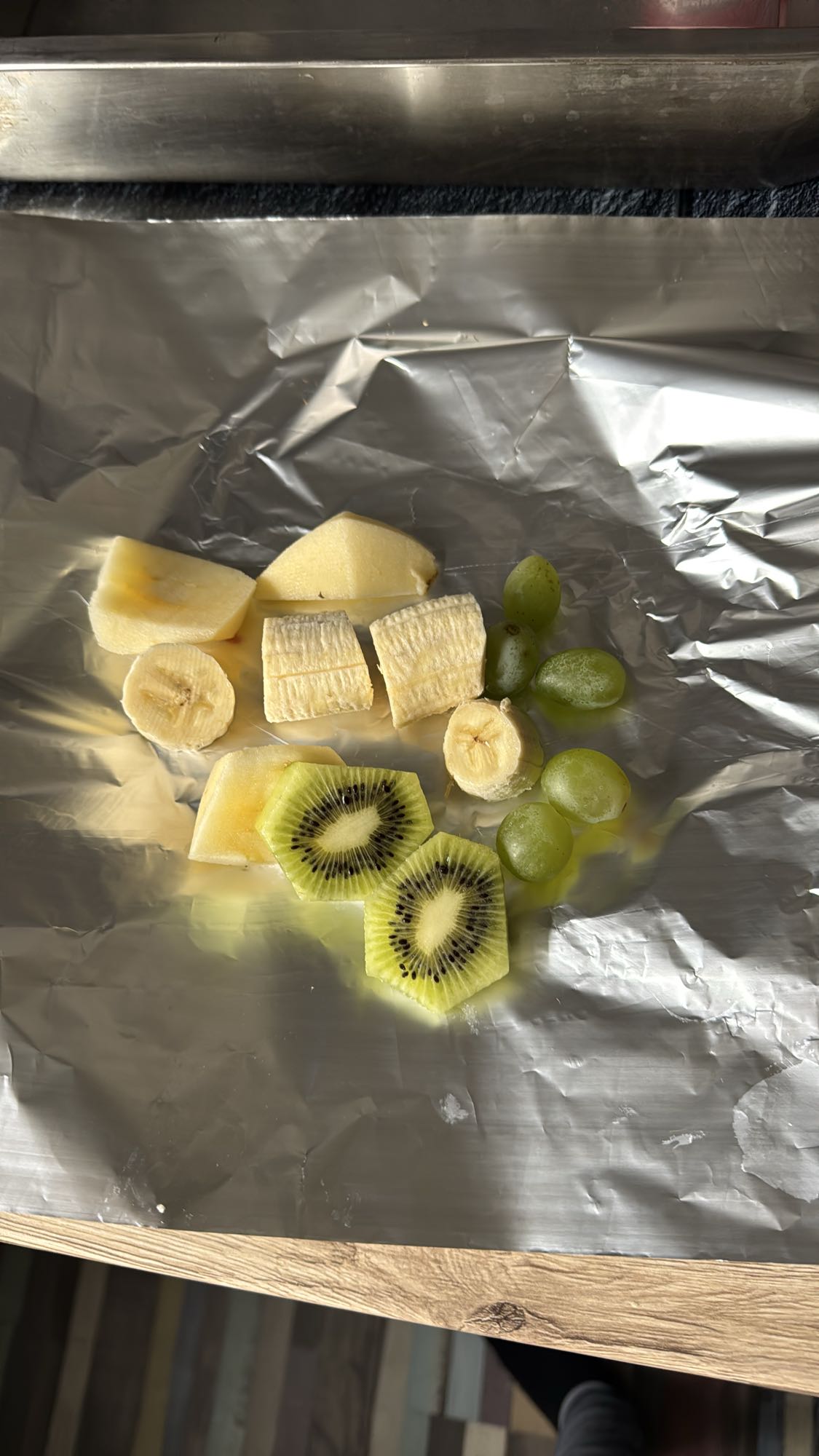 Früchtemix auf Folie