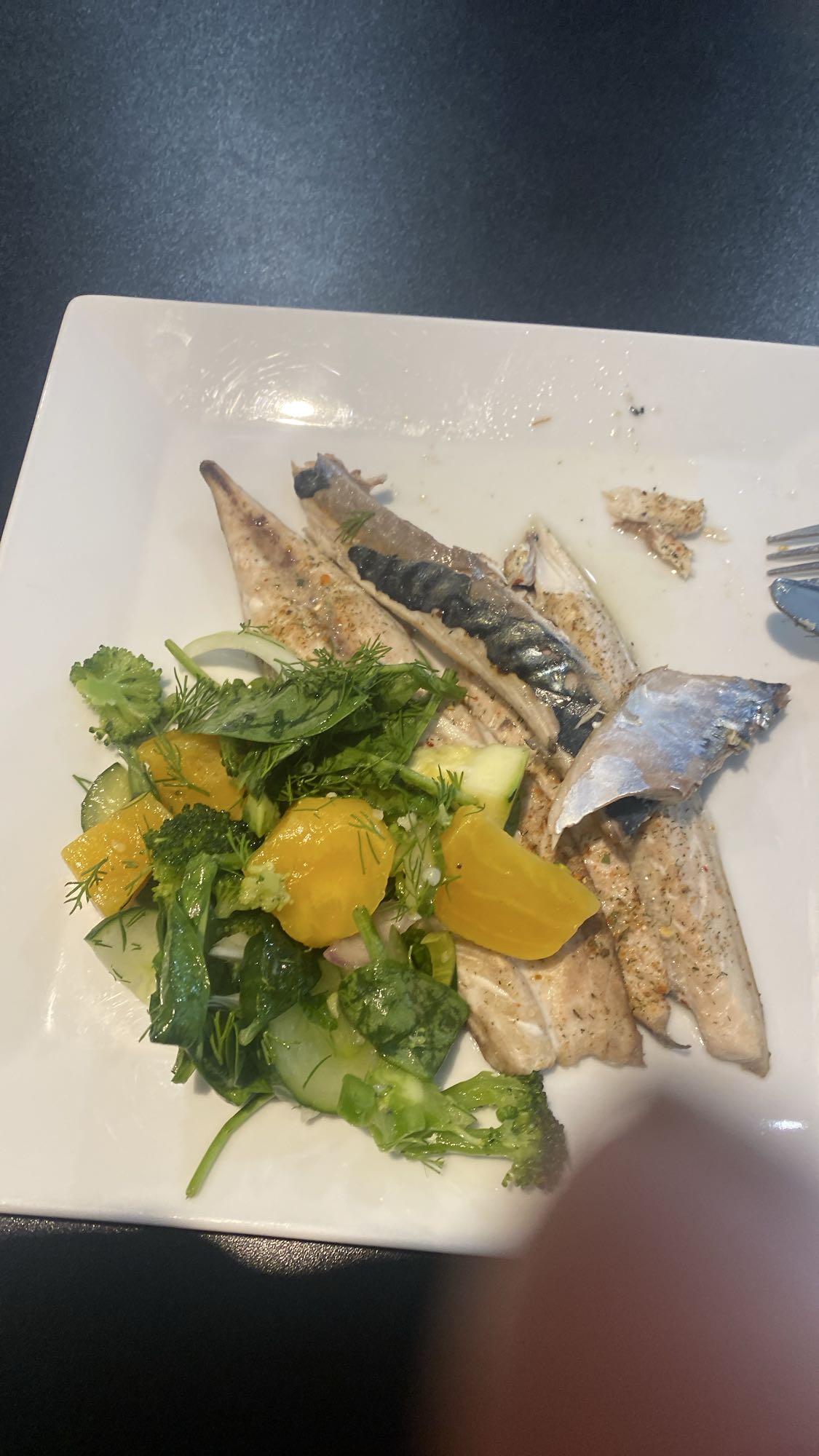 Makrill med grönsaker