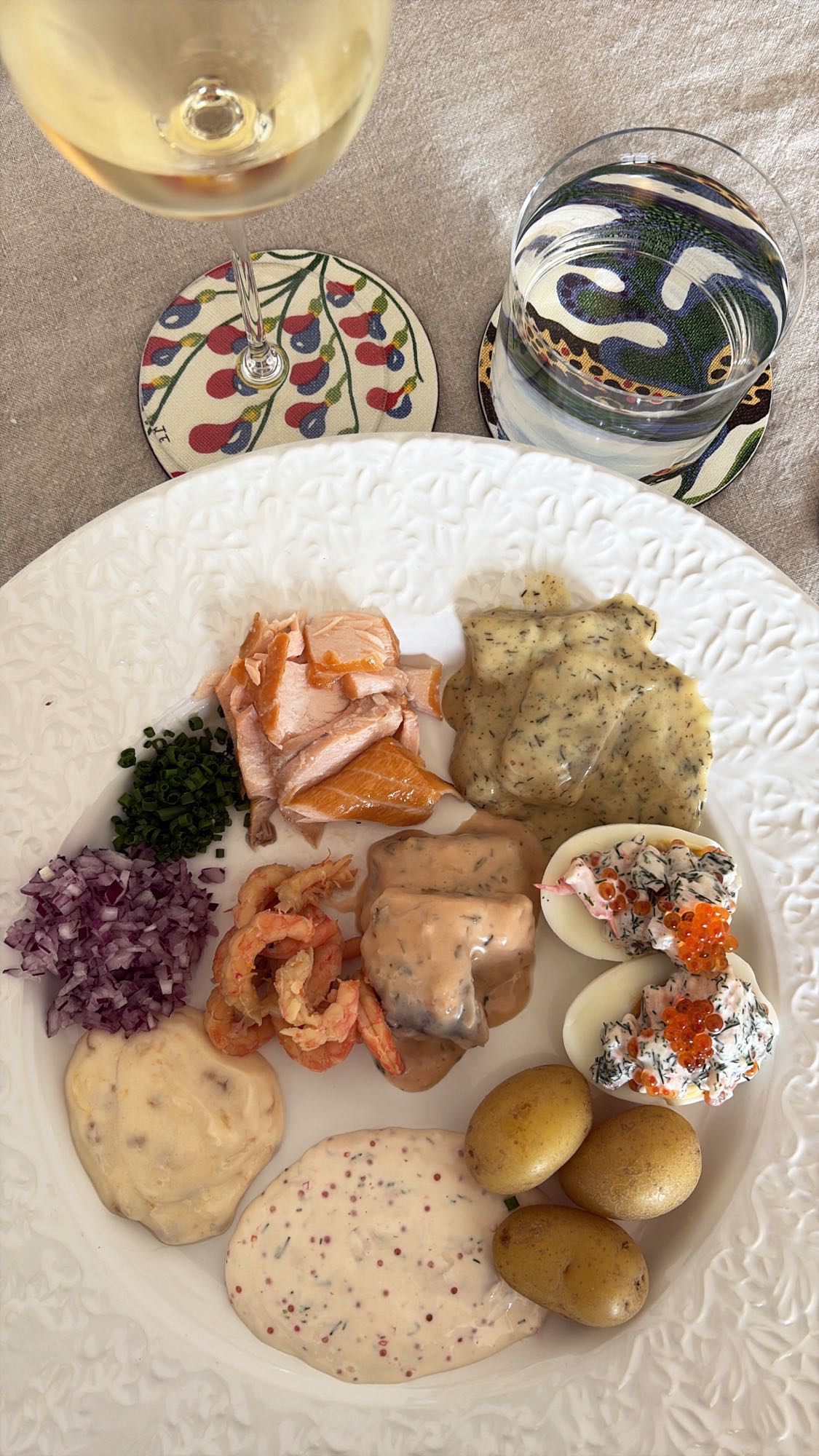 Svensk midsommartallrik