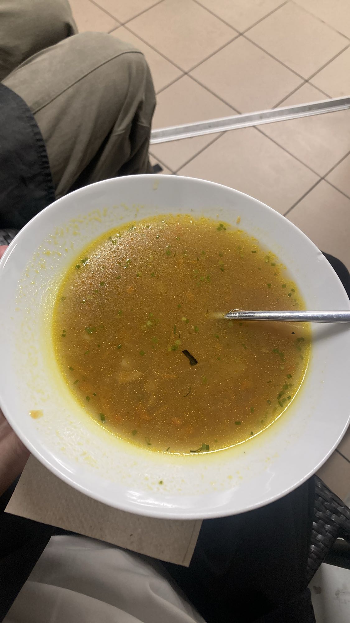 Clear vegetable soup