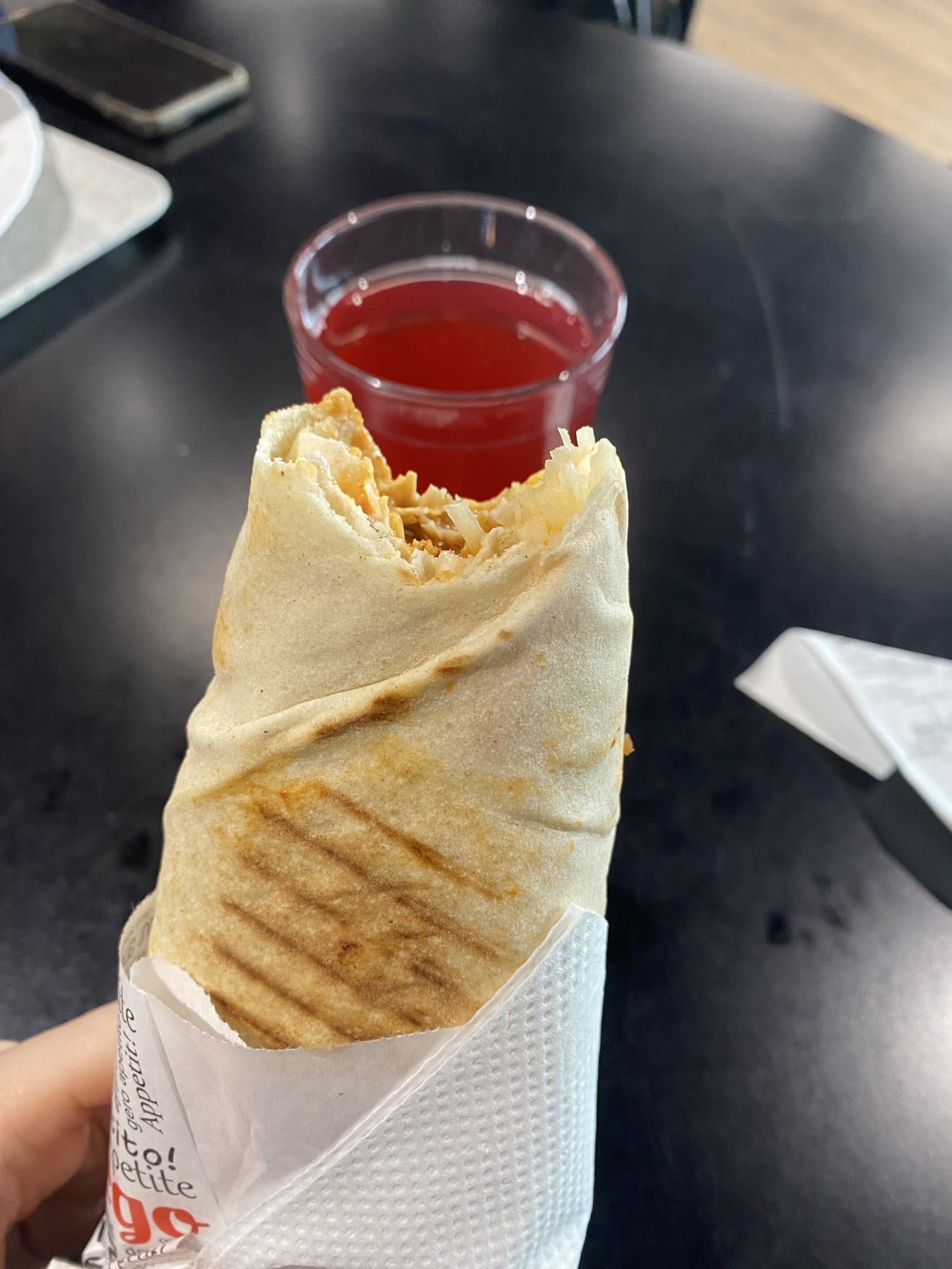 Kebab z kurczakiem i kompot