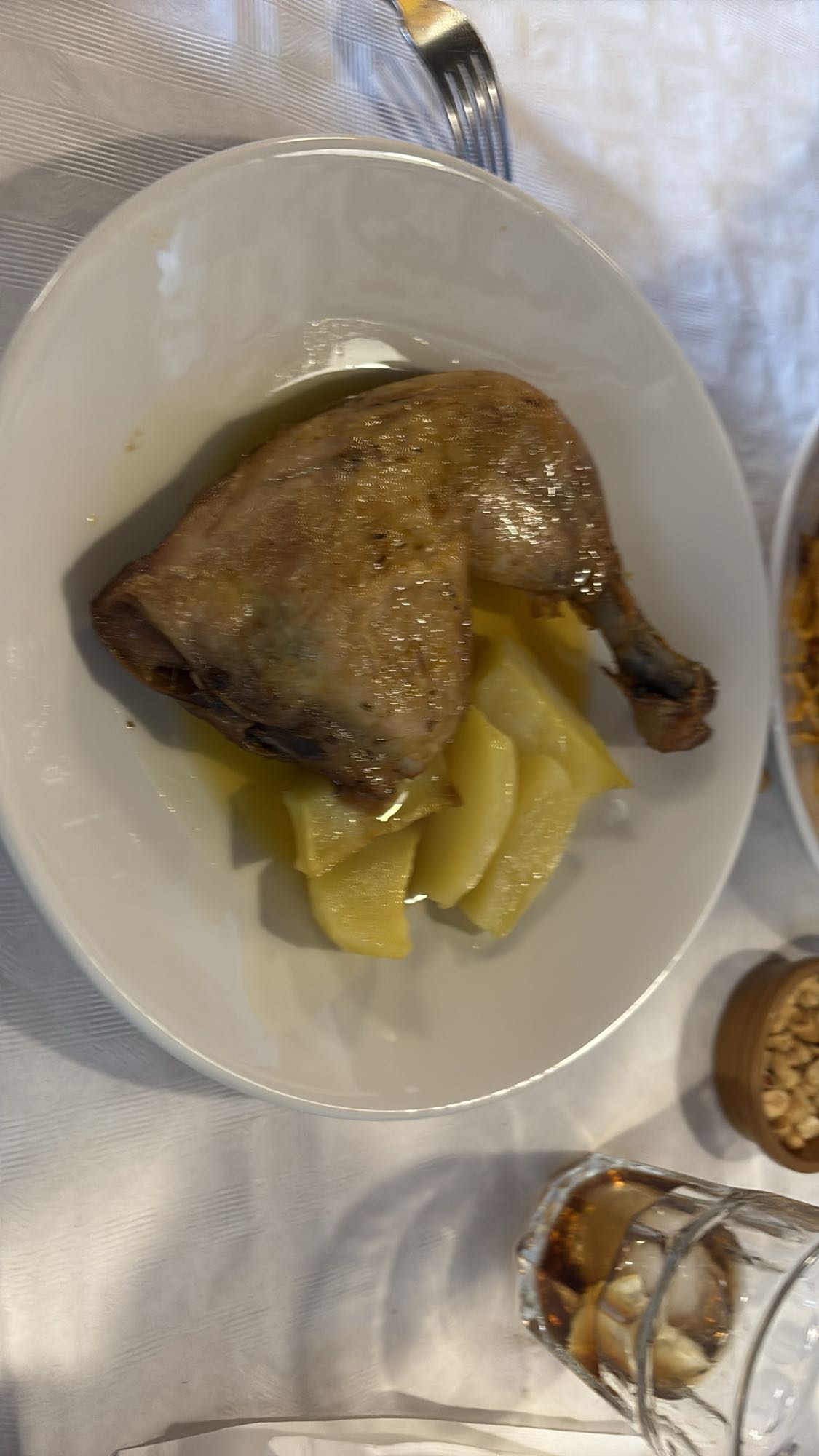 Pollo al horno con patatas