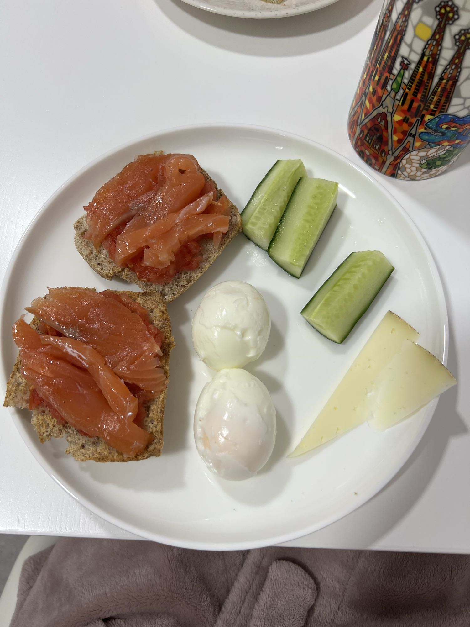 Desayuno con salmón