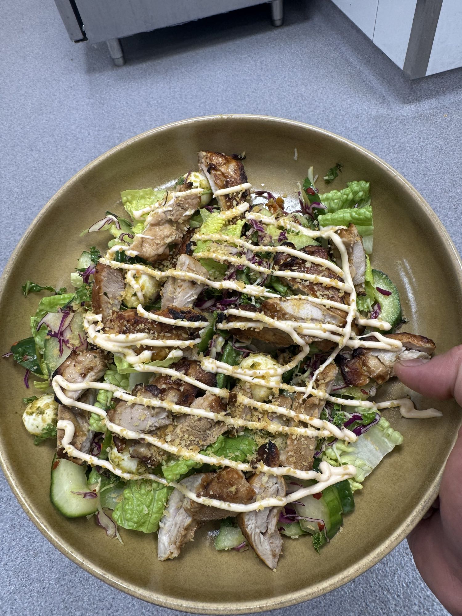 Kycklingsallad med dressing