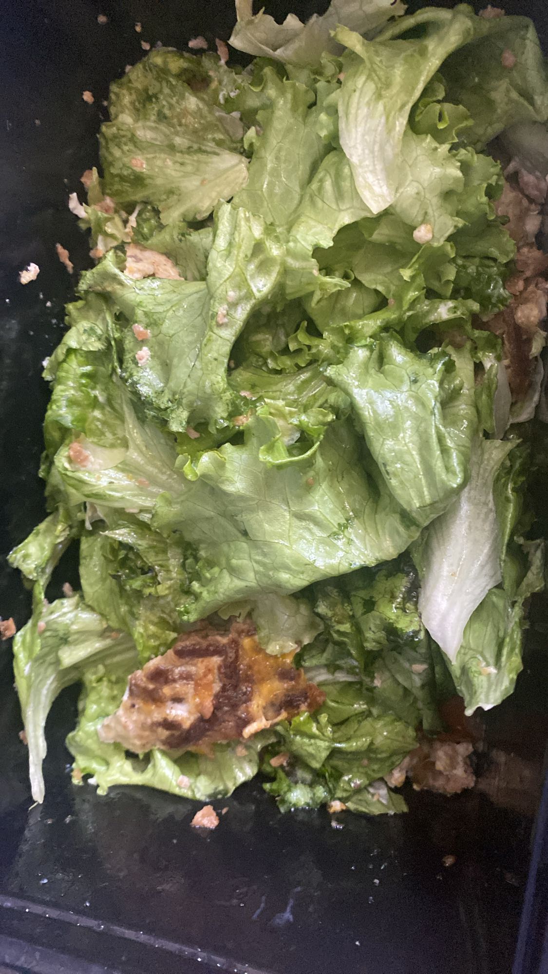 Salade burger haché