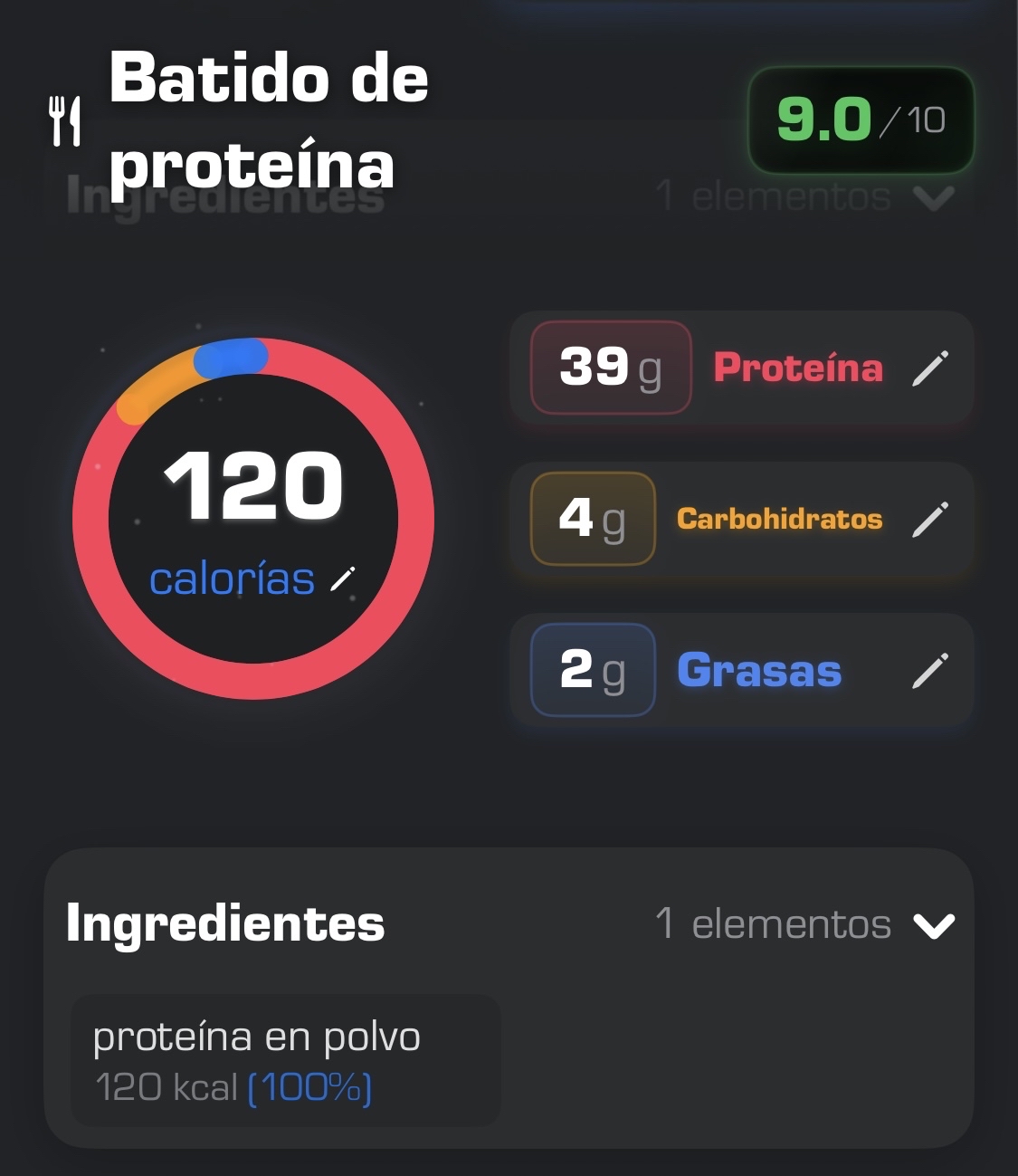 Batido de proteína