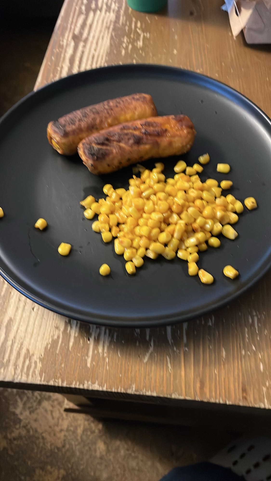 Hähnchenbrustfilet und Mais