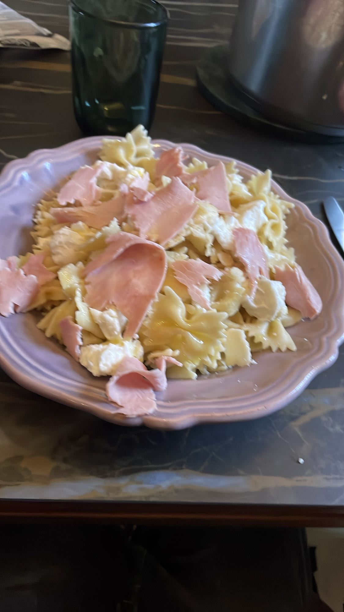 Pâtes jambon fromage