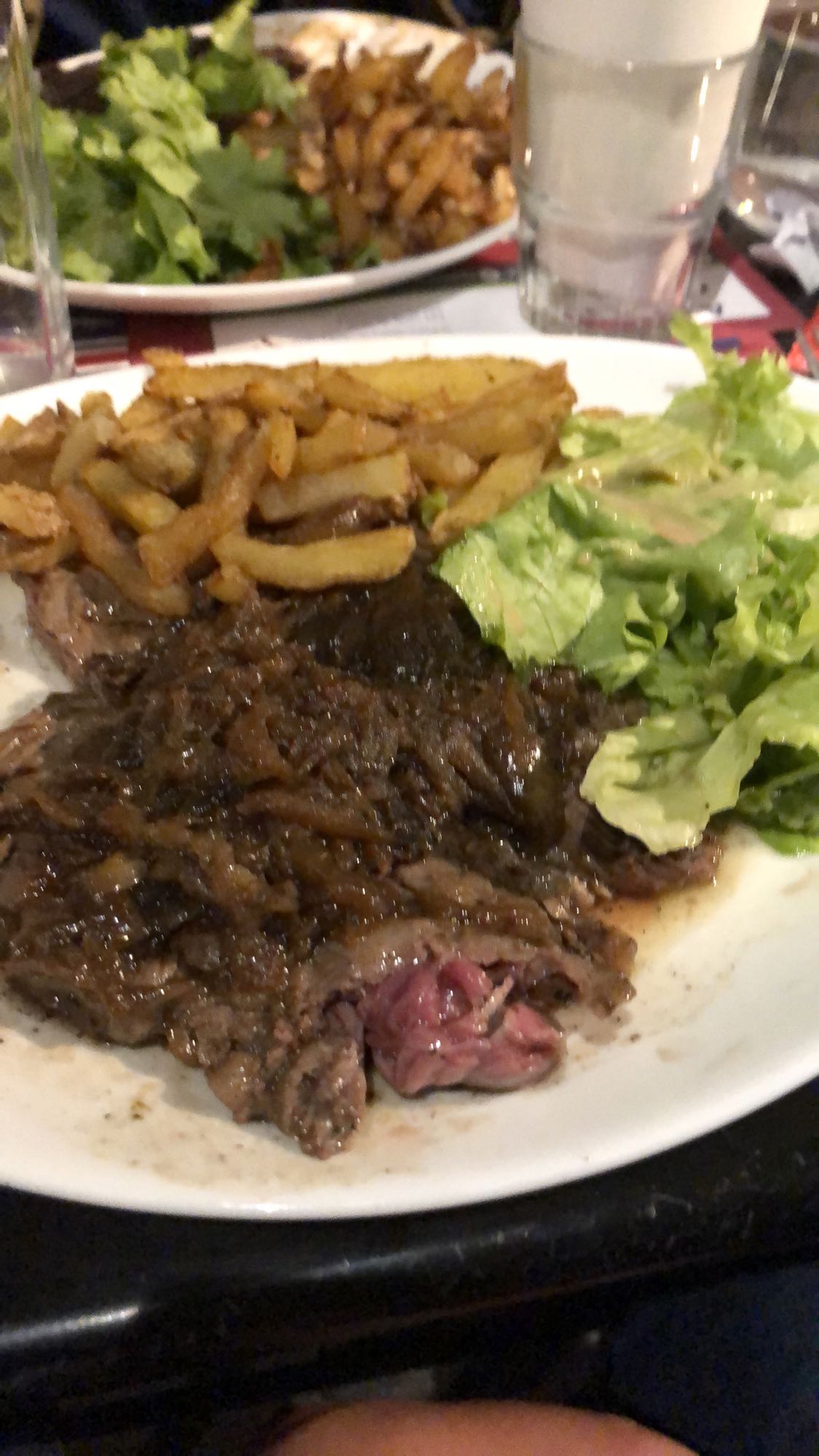 Steak frites salade