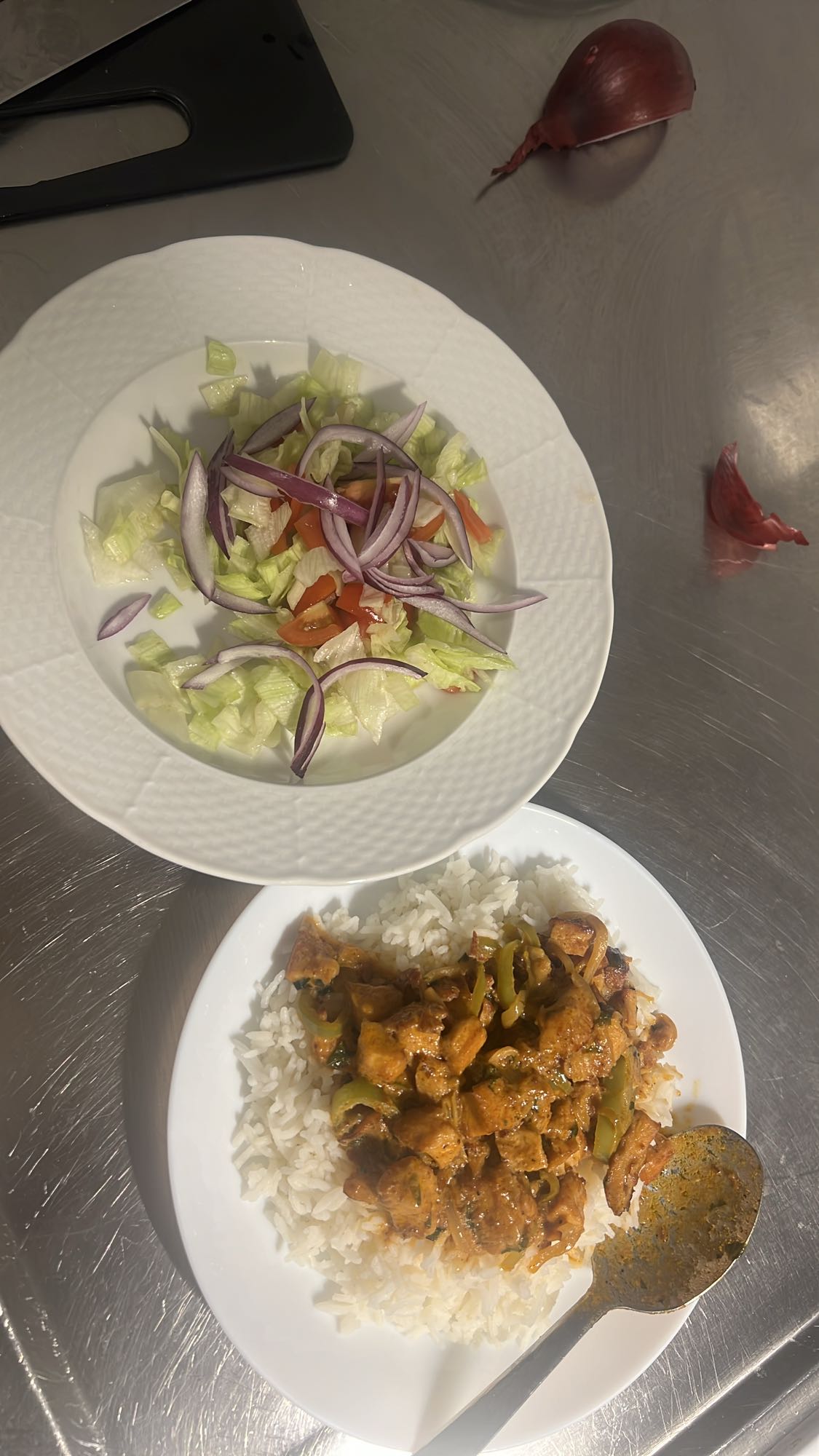 Ris med kycklinggryta