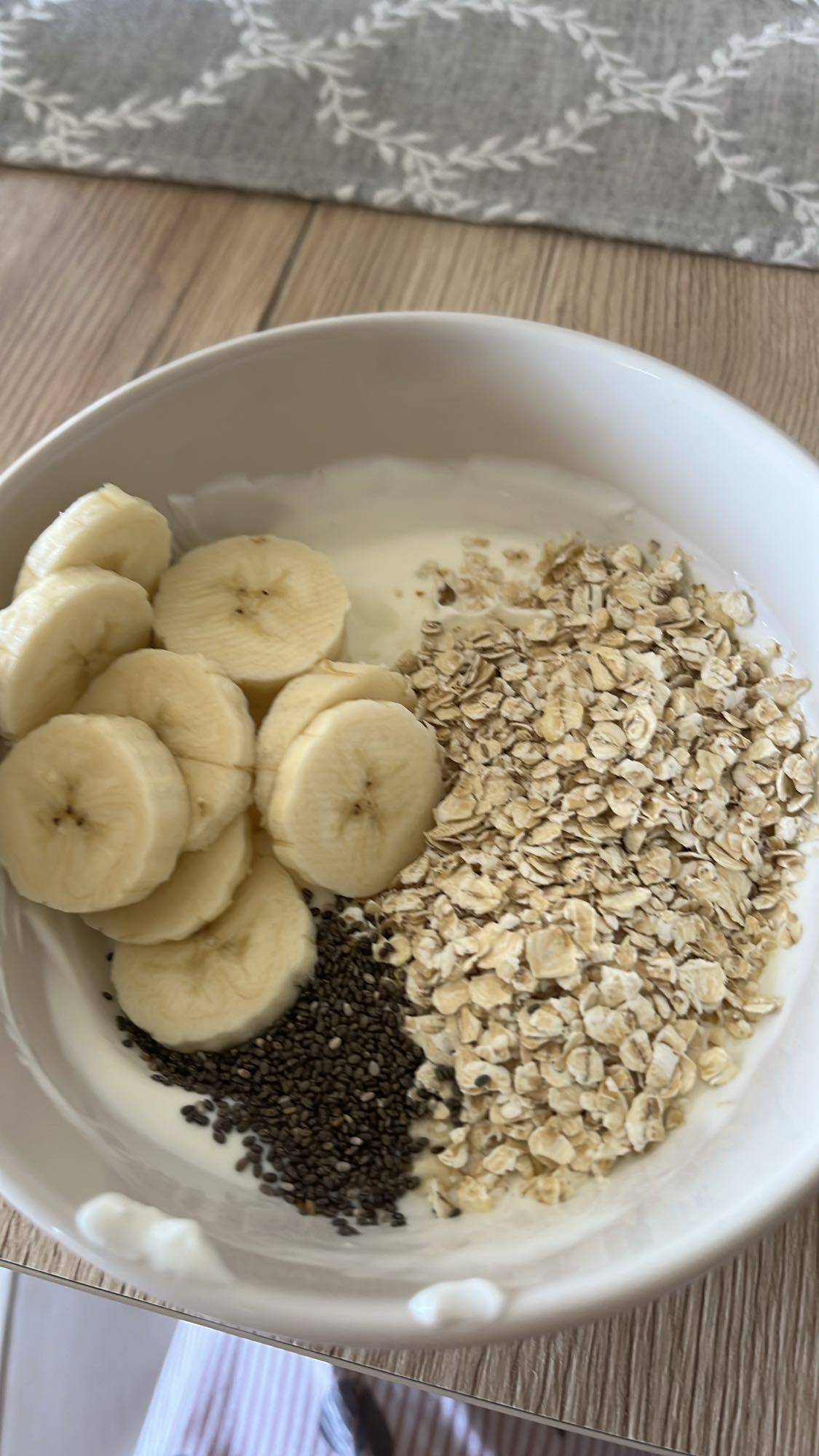 Zobena kaša s bananom