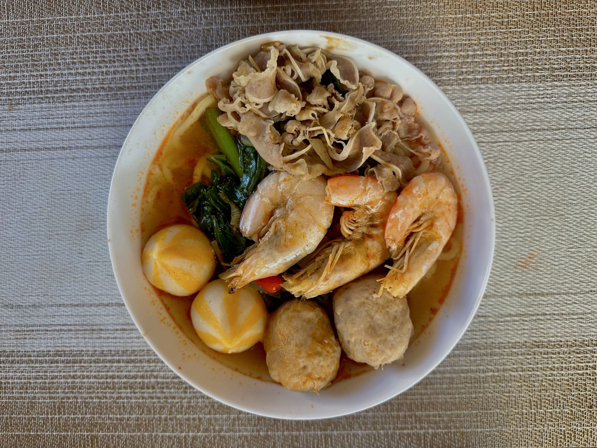 Seafood Meatball Noodle Soup