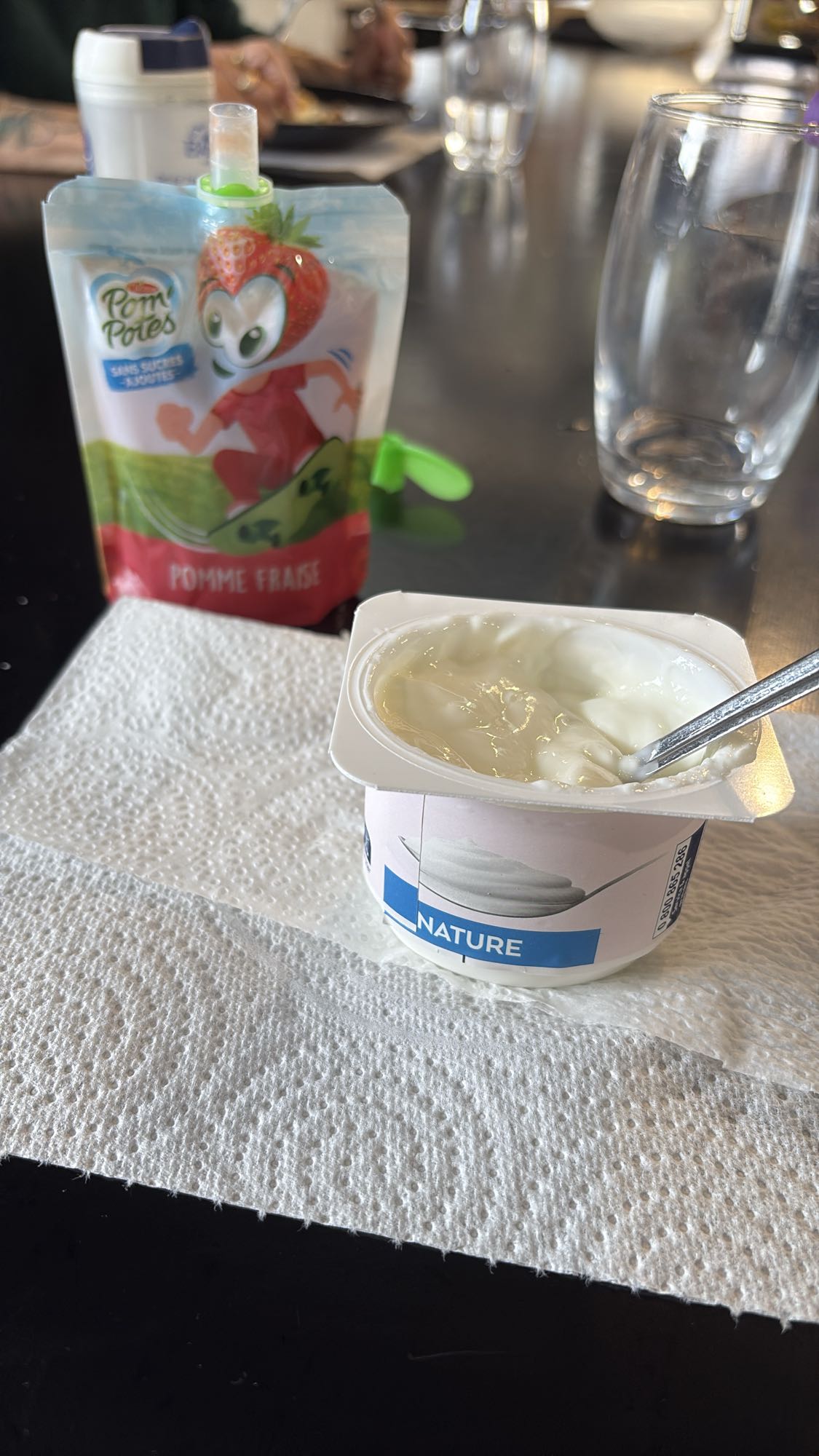 Compote sans sucre et fromage blanc 0%