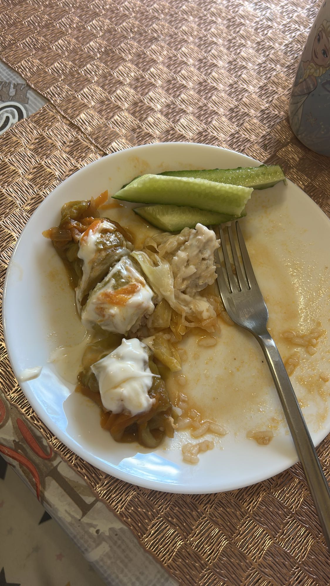 Голубцы с огурцом