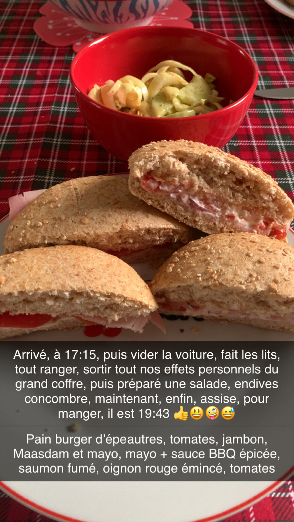 Burger épeautre salade