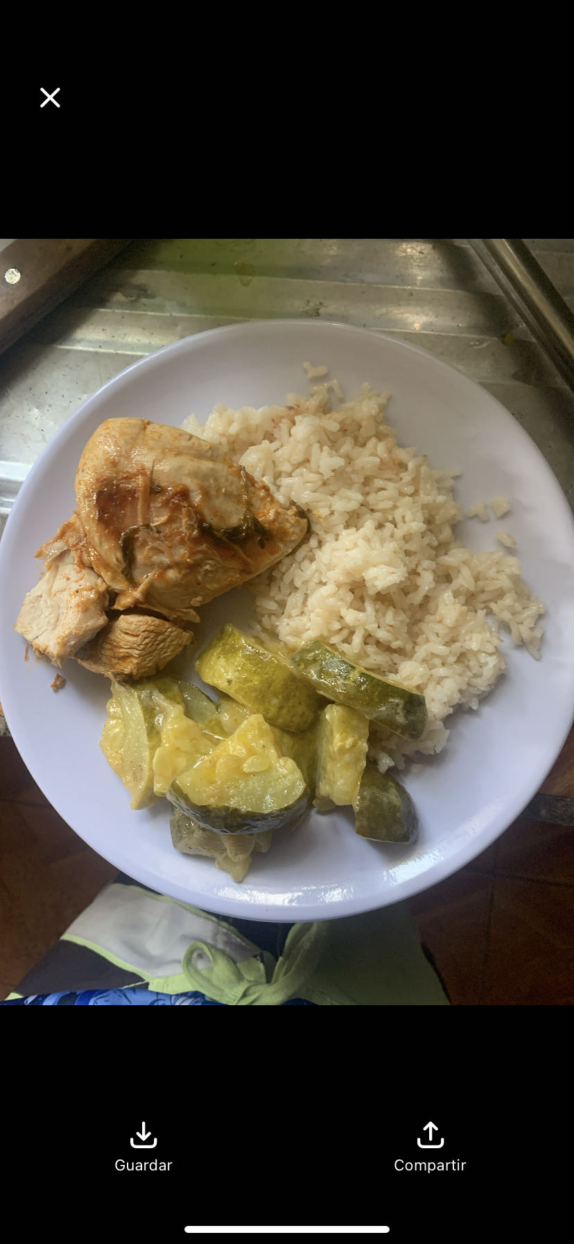 Pollo con arroz y calabaza