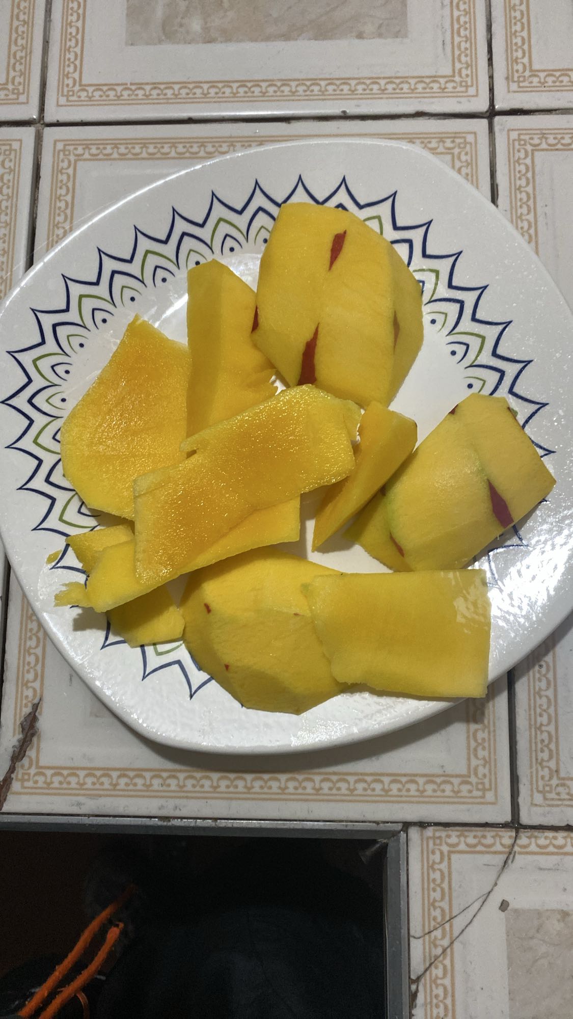 Mango en rodajas