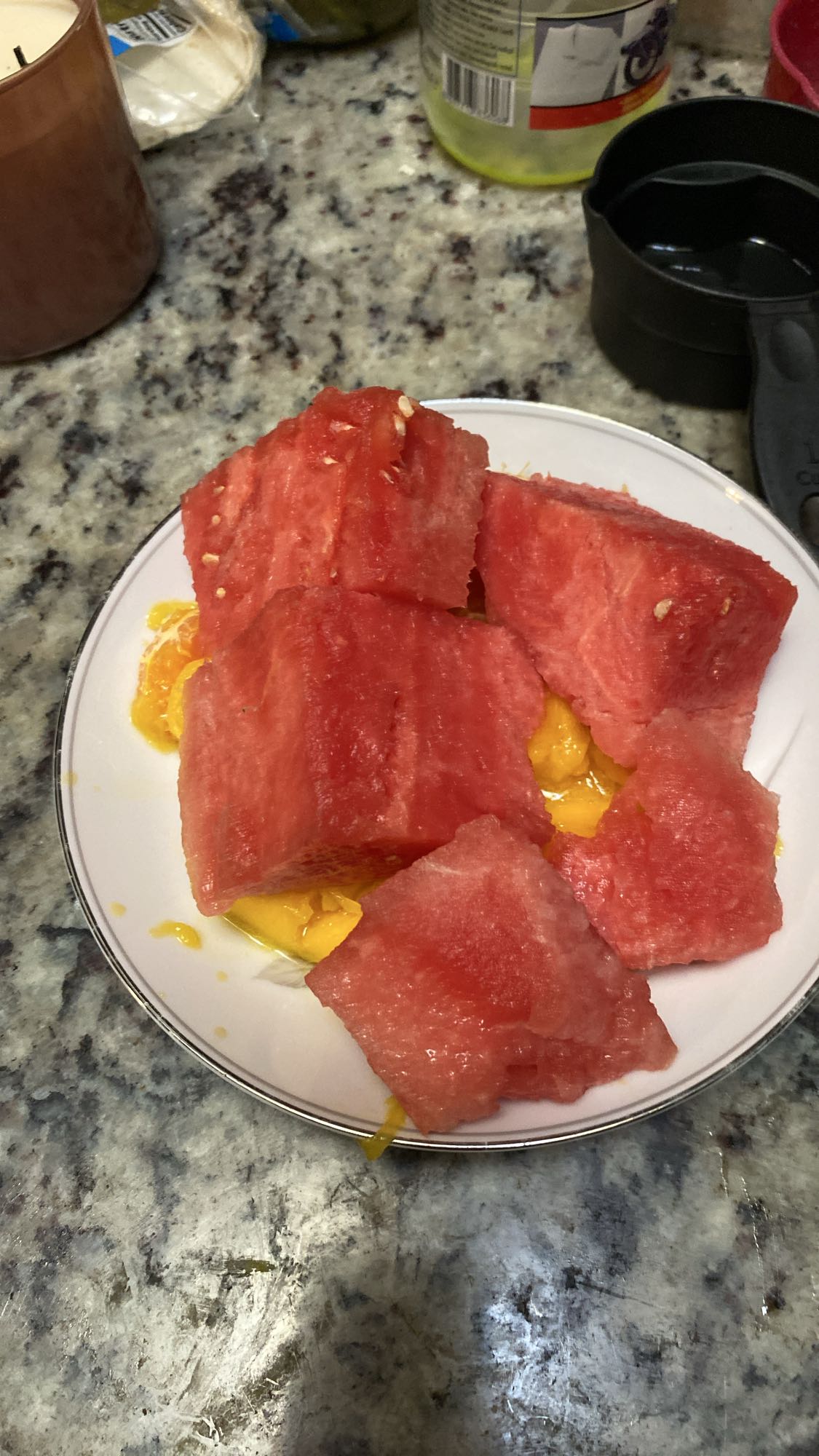 Watermelon Mango Plate
