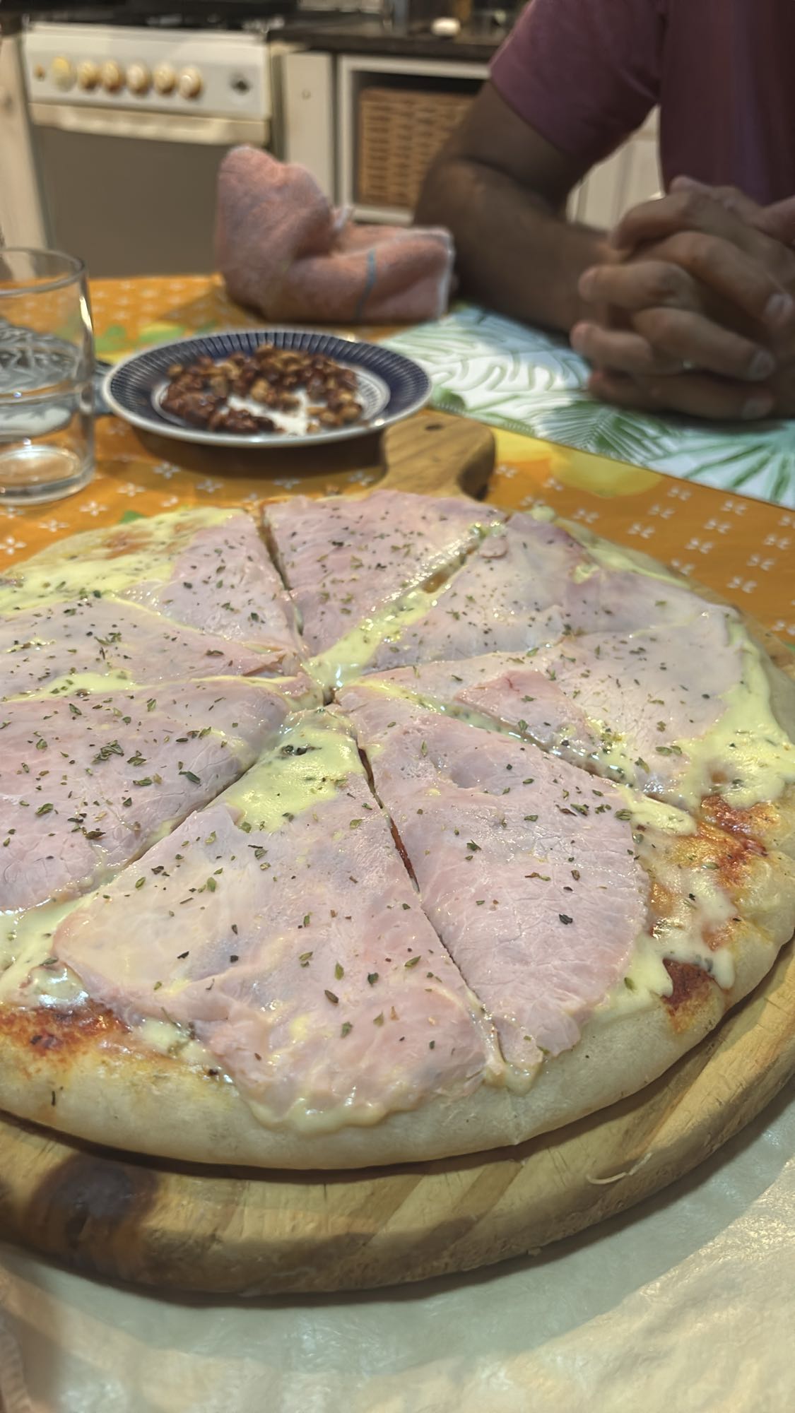 Ham and Cheese Pizza