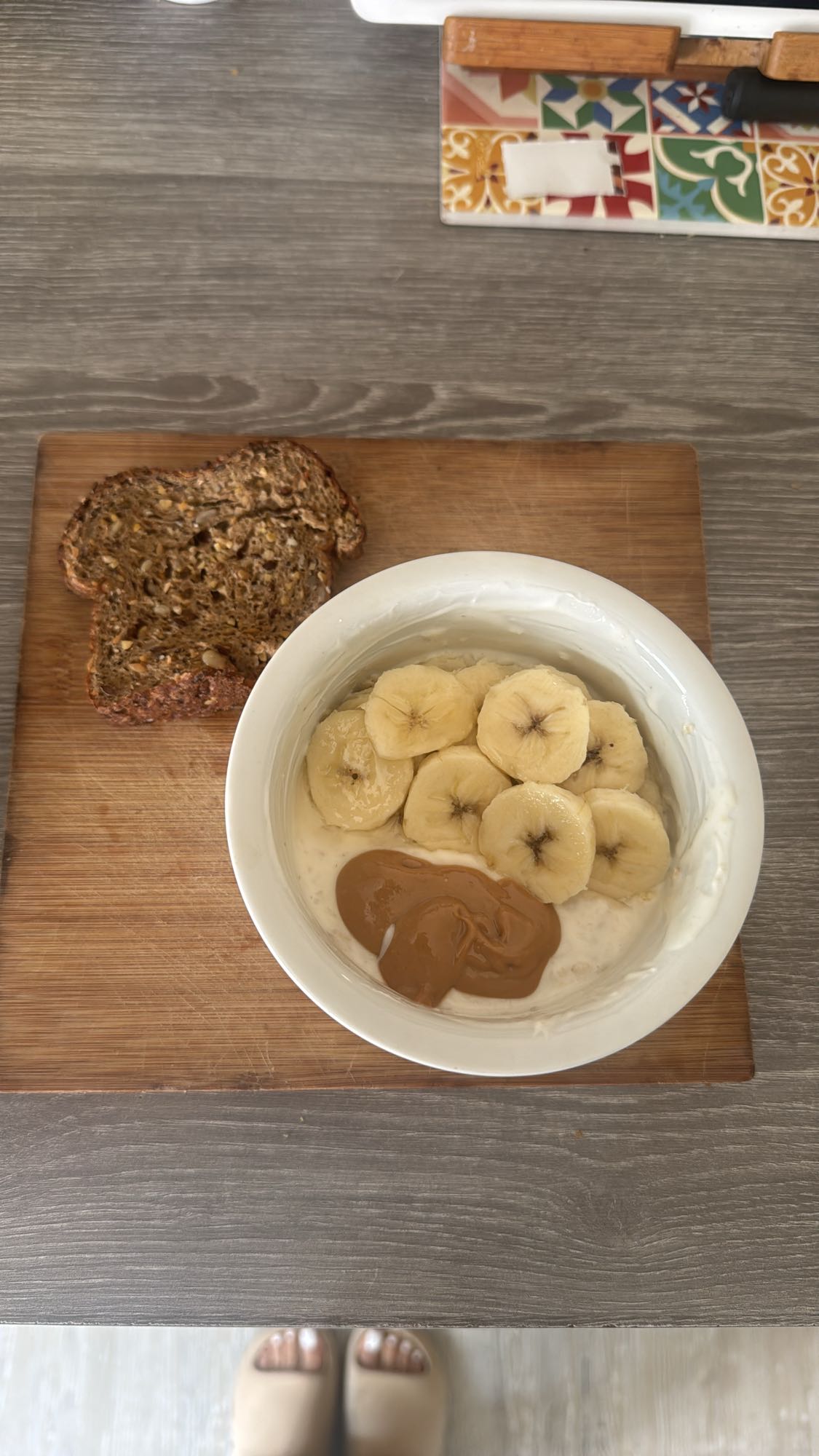 Bol banane avoine et tartine energus10