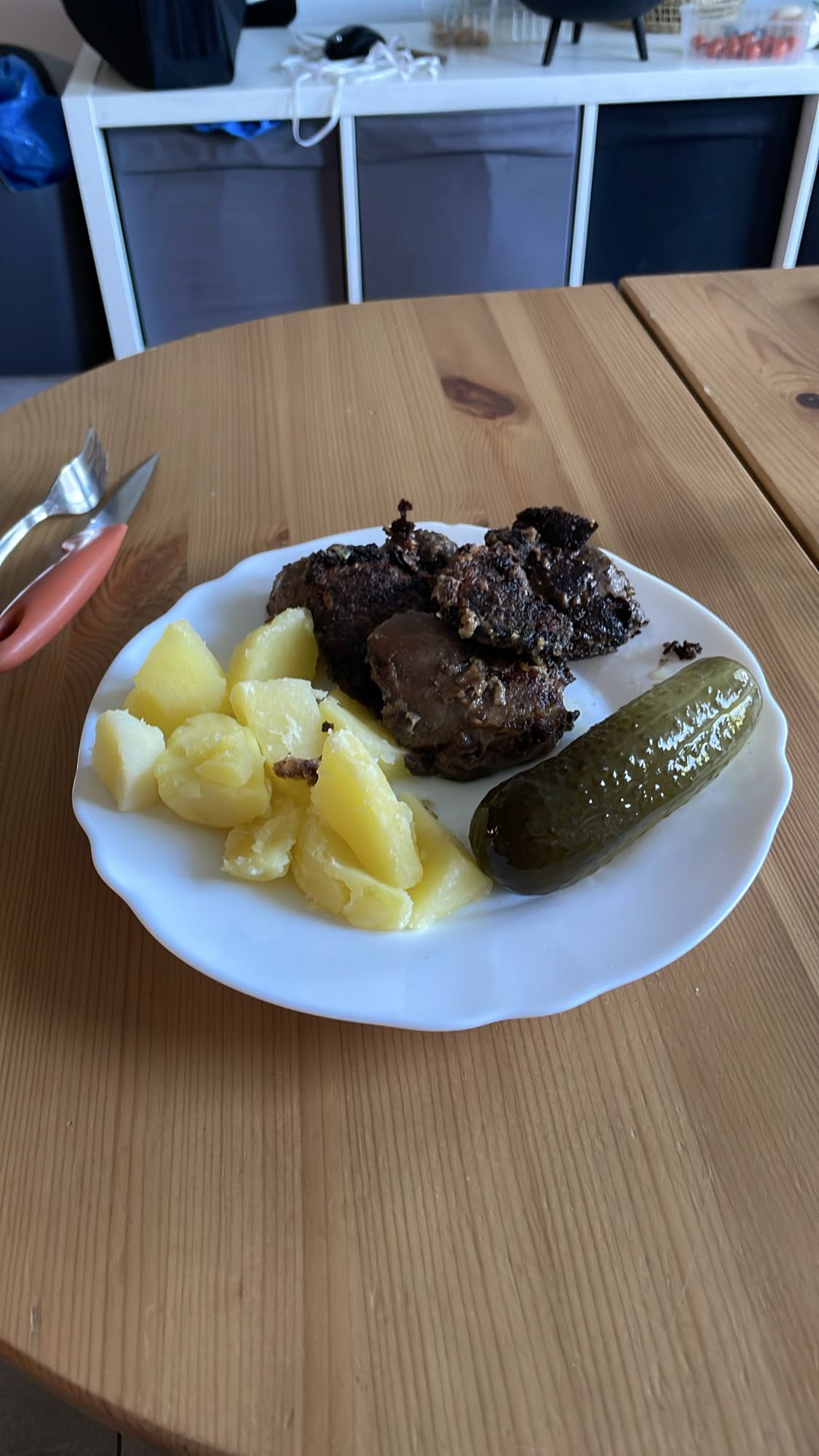 Wątróbka z ziemniakami