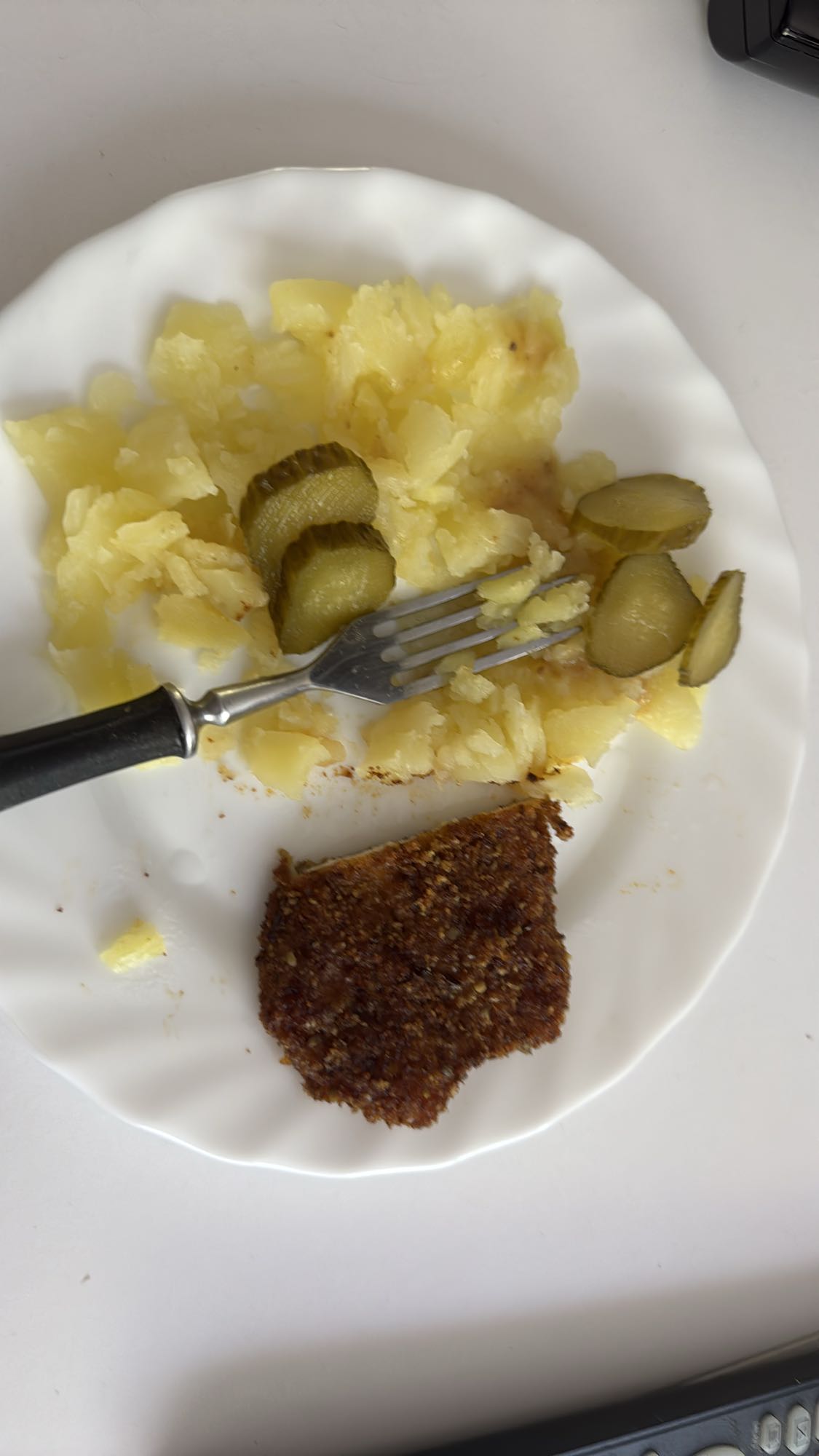 Kotlet z ziemniakami