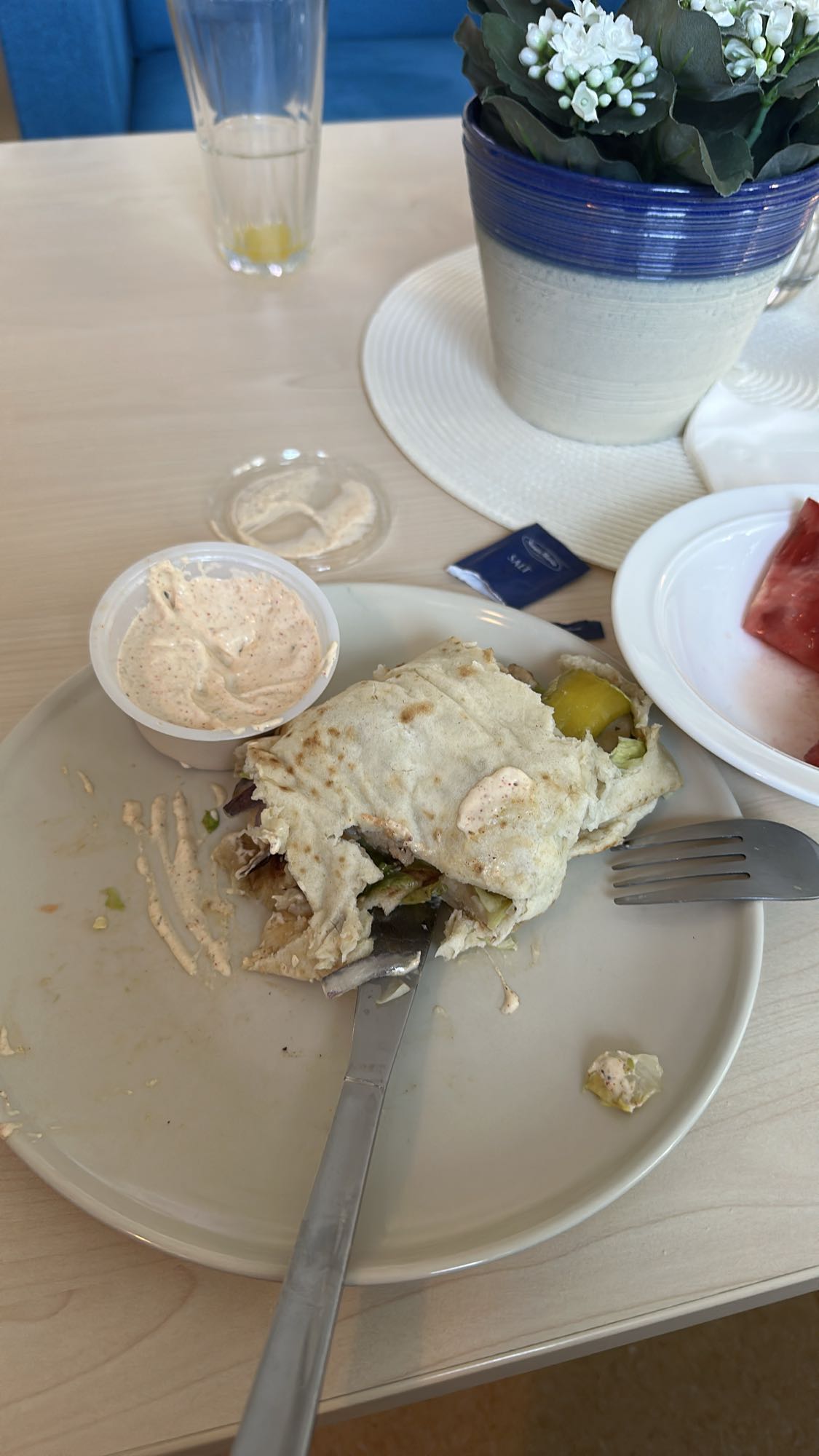 Kycklingwrap med sås