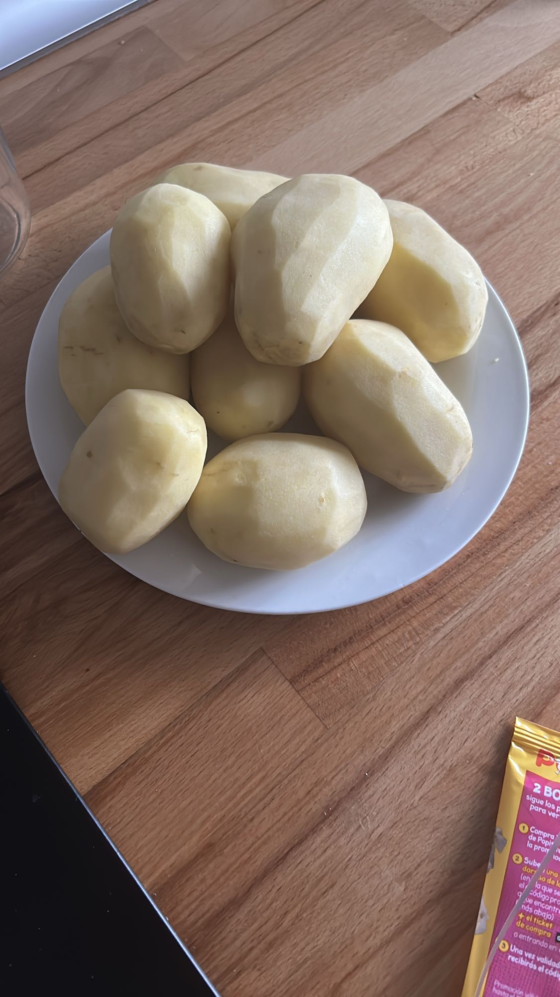 Papas peladas