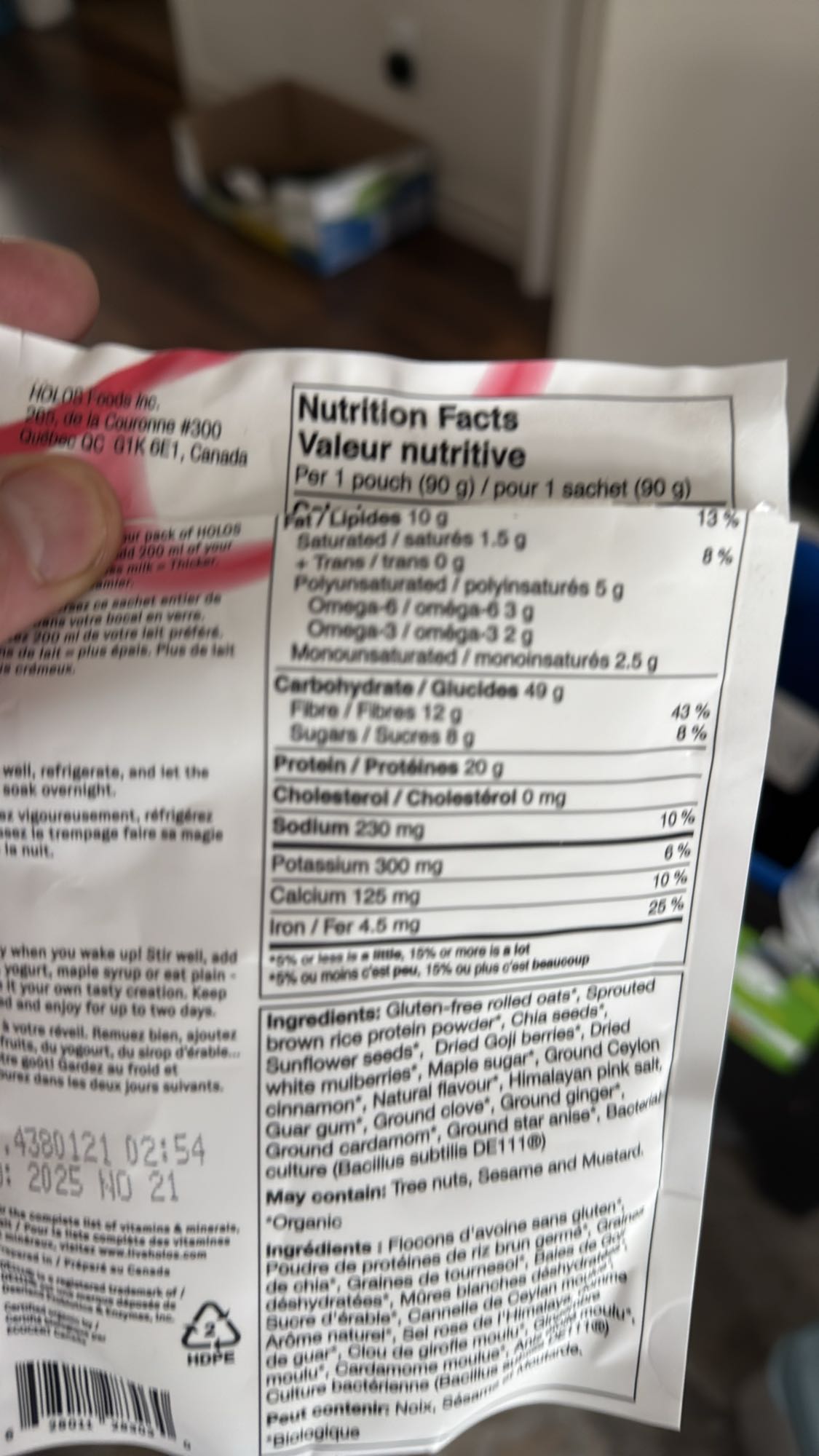 Mélange avoine protéiné