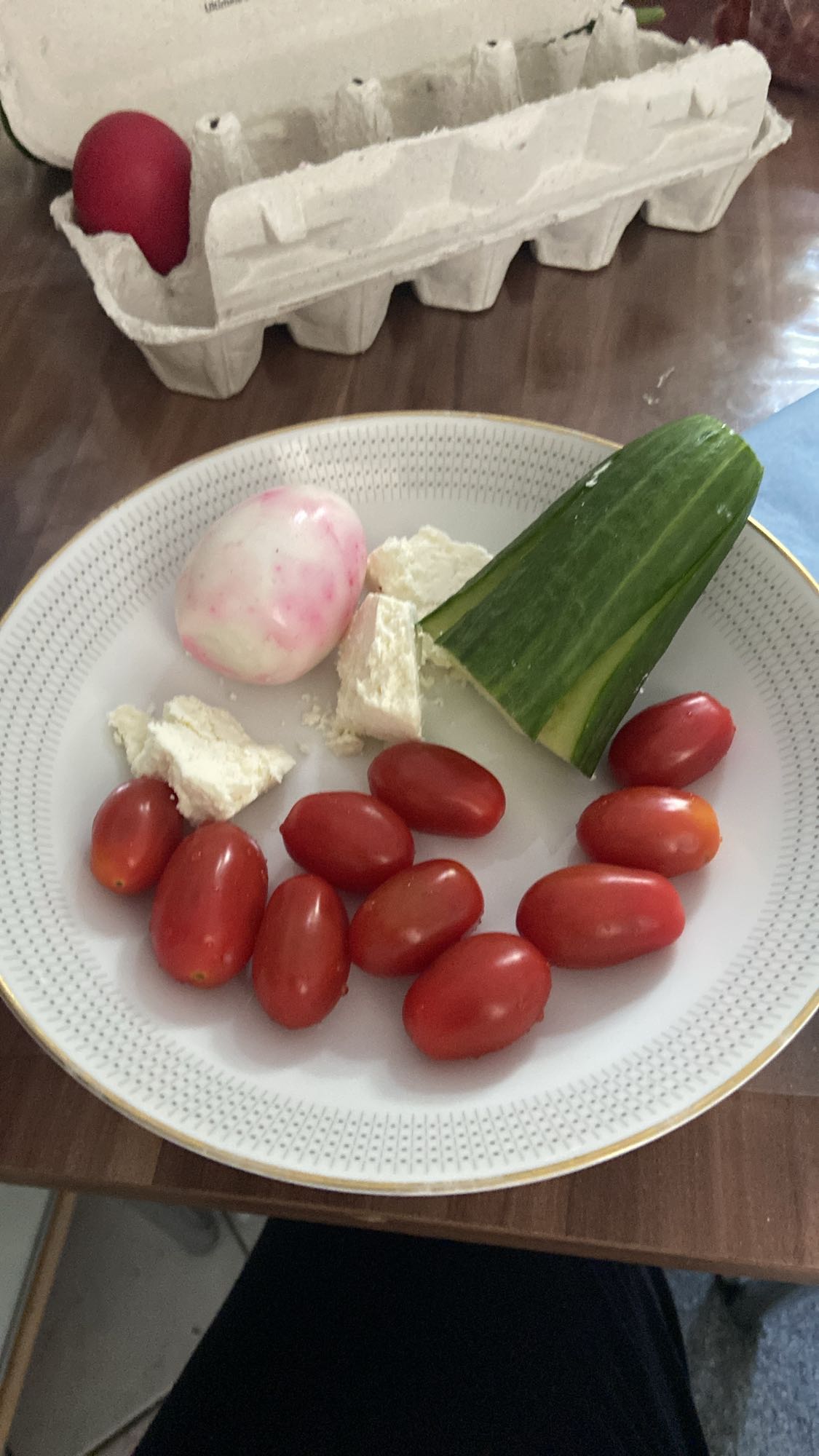 Gustare cu ou si legume