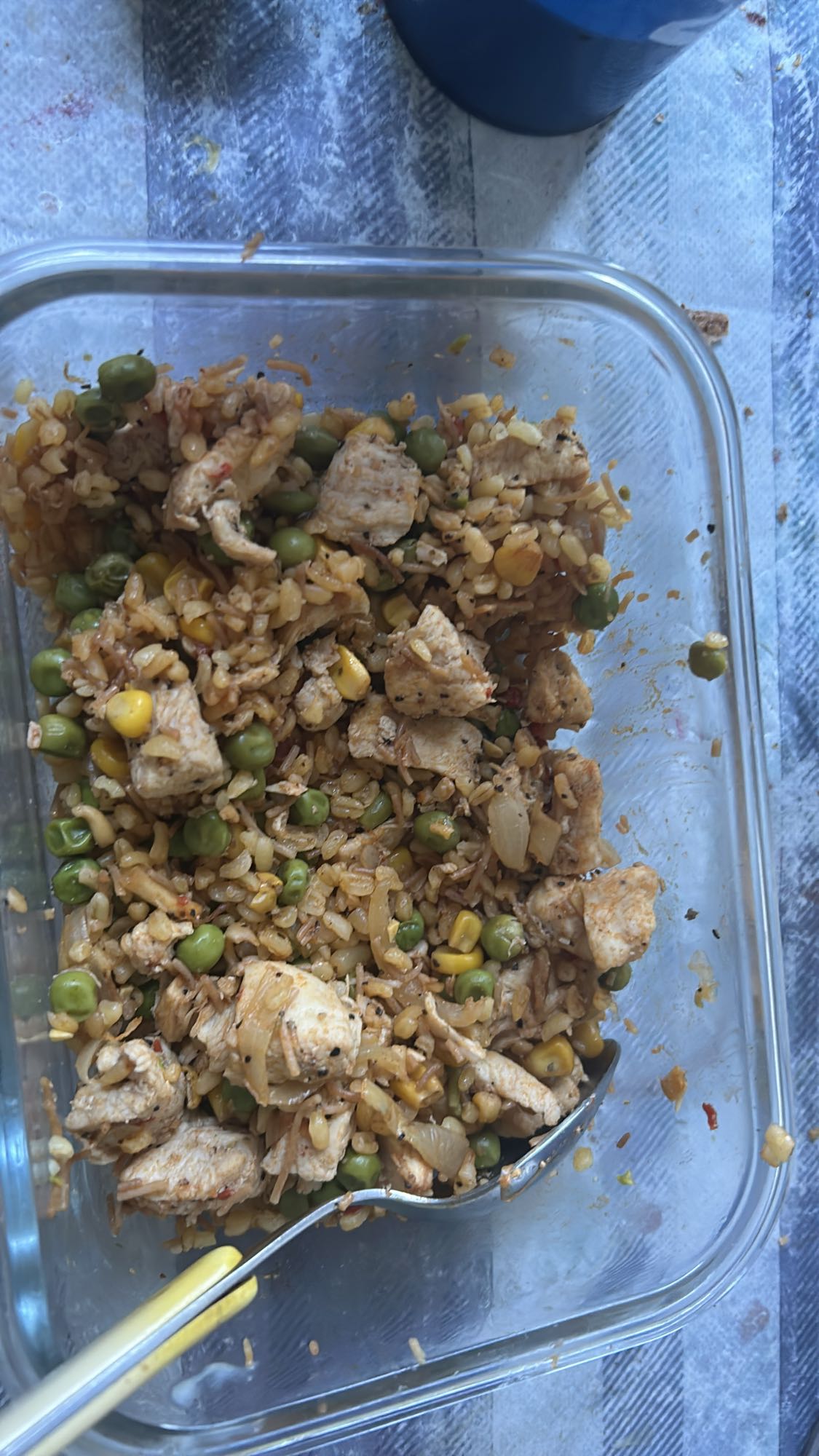 Kyckling ris grönsaker