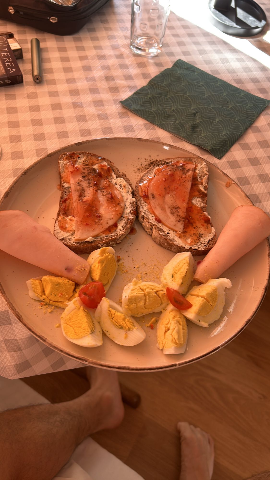 Eggs and Toast Plate