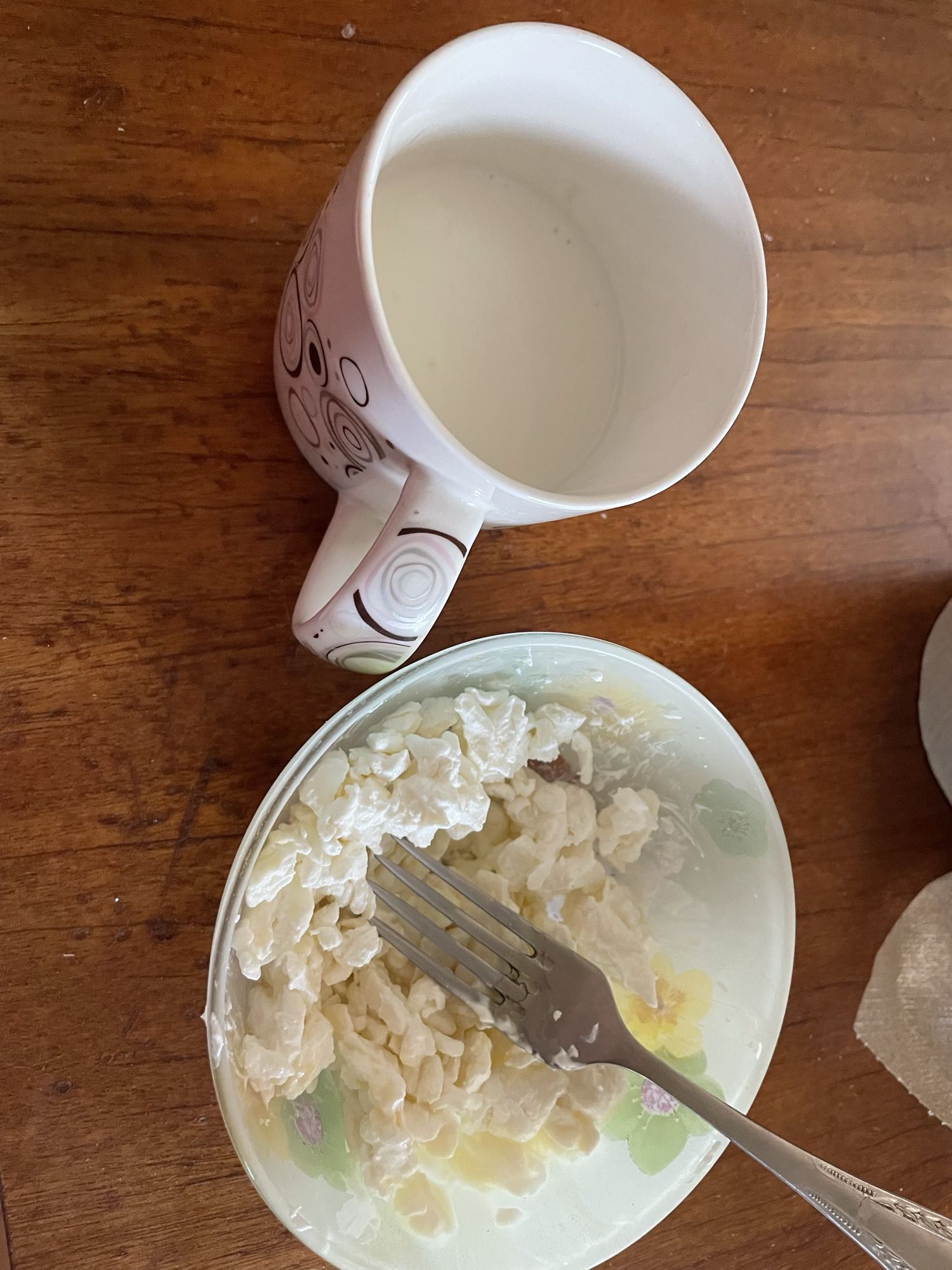 Творог с молоком