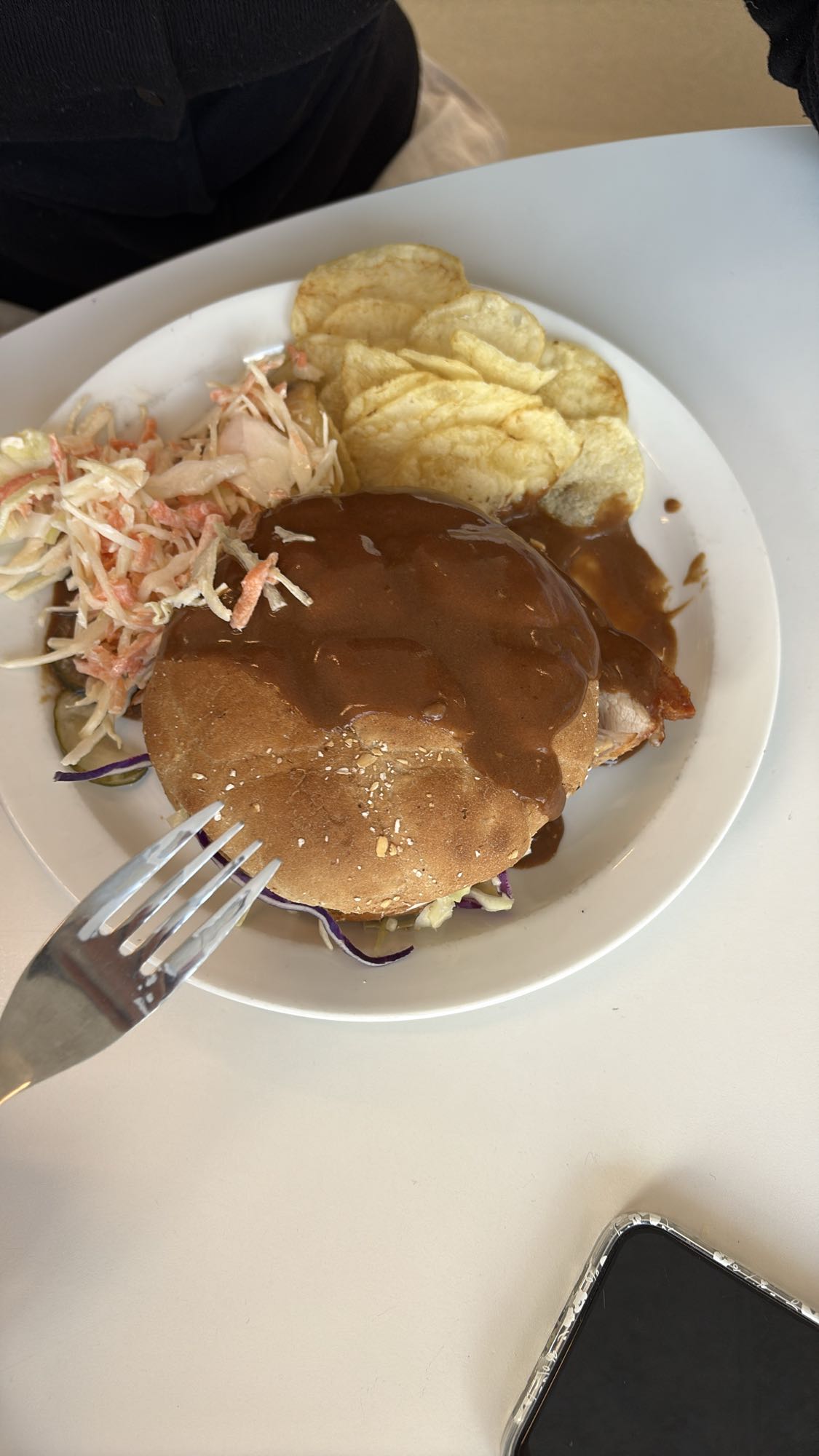 Sanduíche com batatas