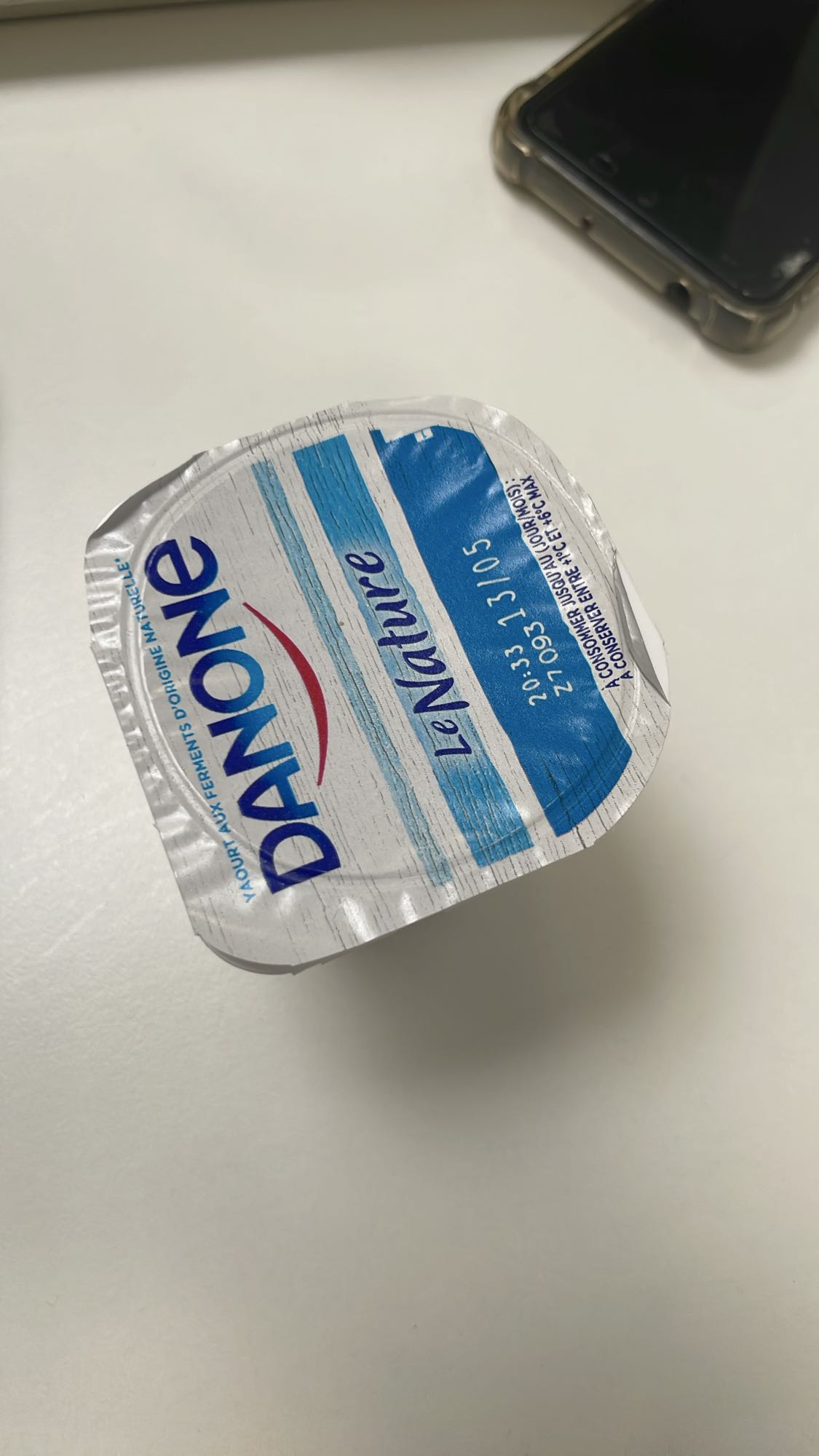 Yaourt nature Danone