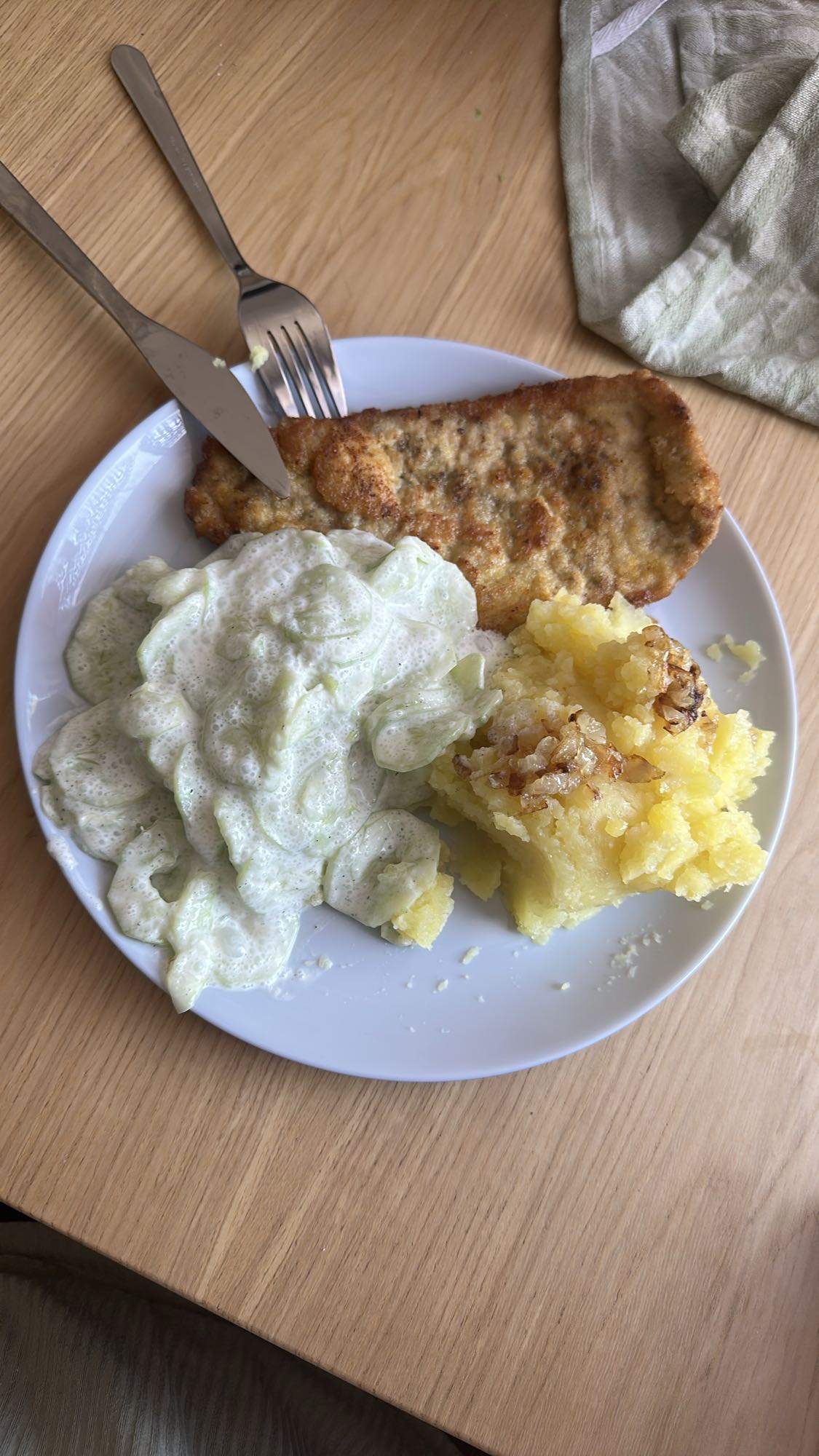 Kotlet z ziemniakami