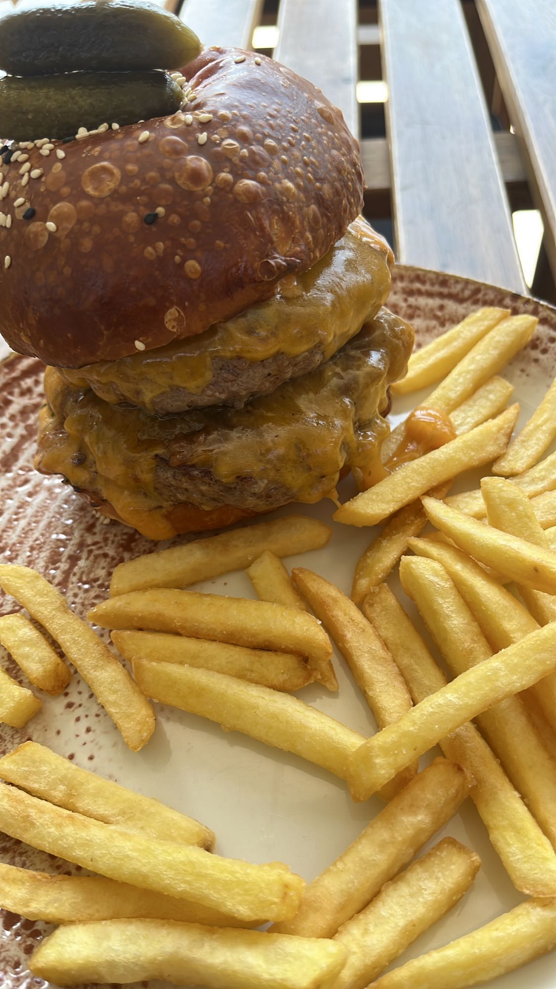 Double Cheeseburger & Fries