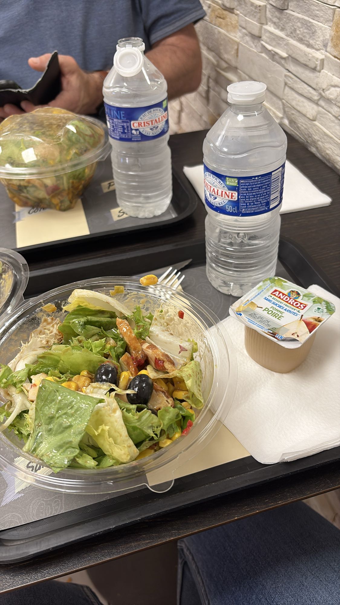 Salade de poulet avec compote