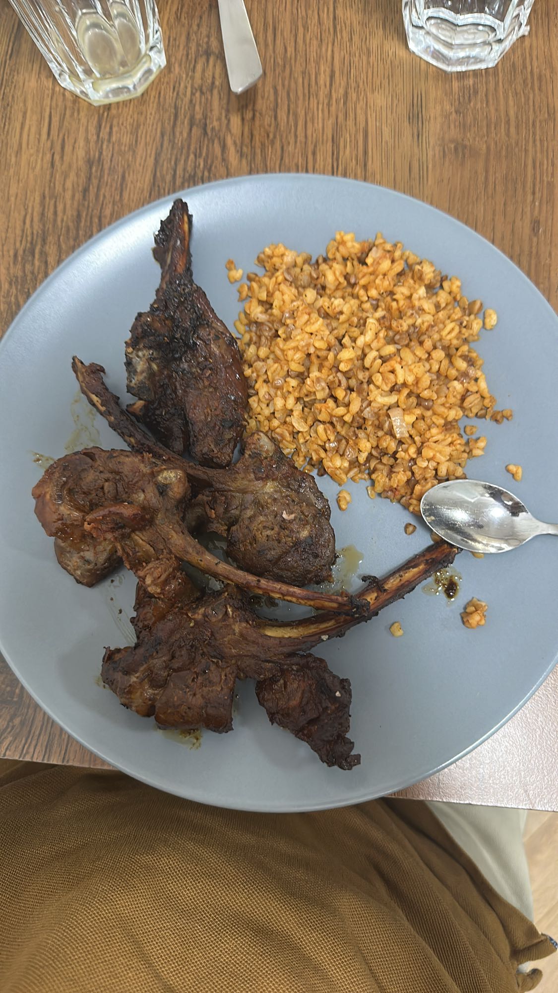 Grilled Lamb with Bulgur