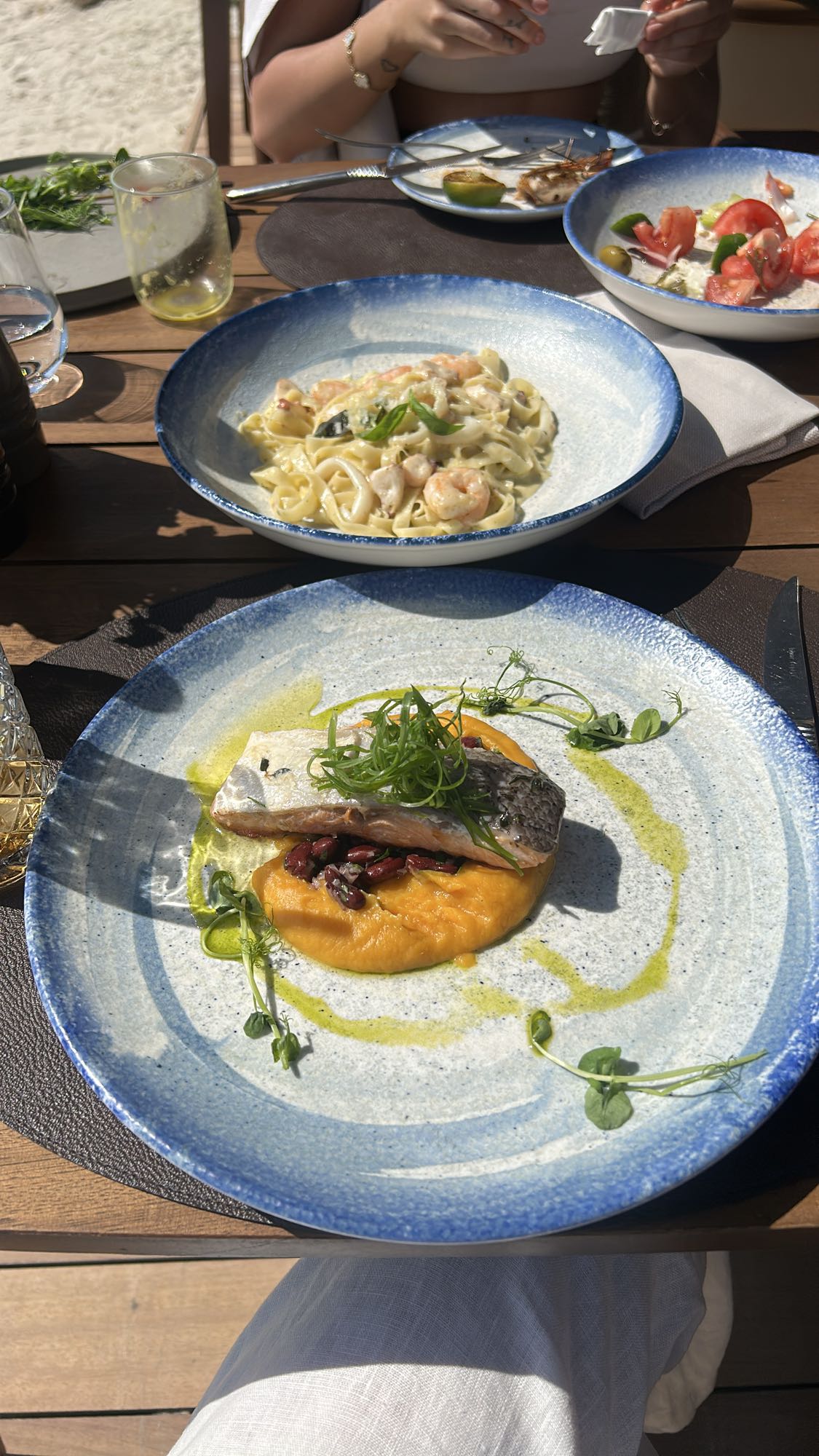 Лосось с пюре