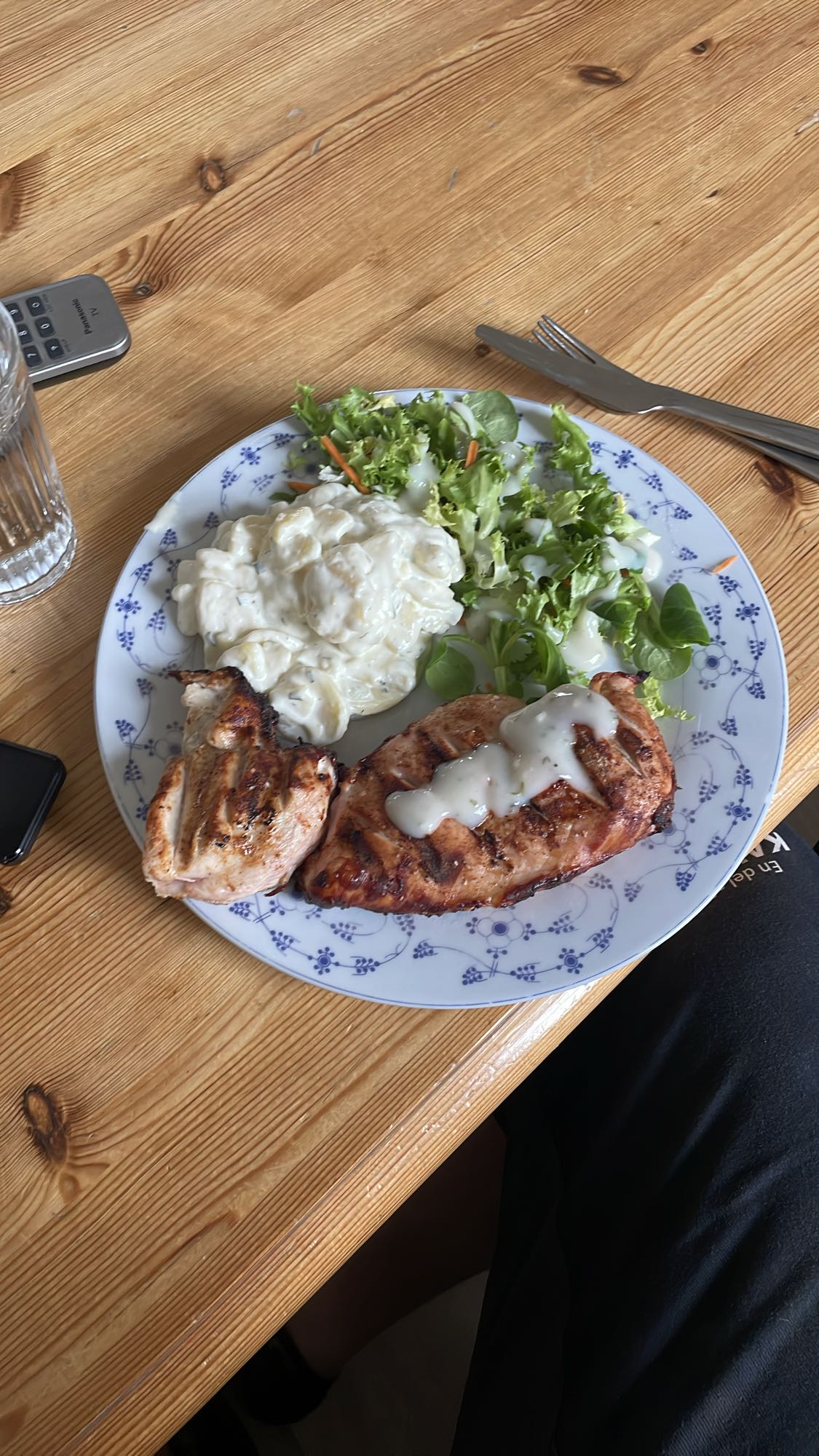 Grillet kylling tallerken