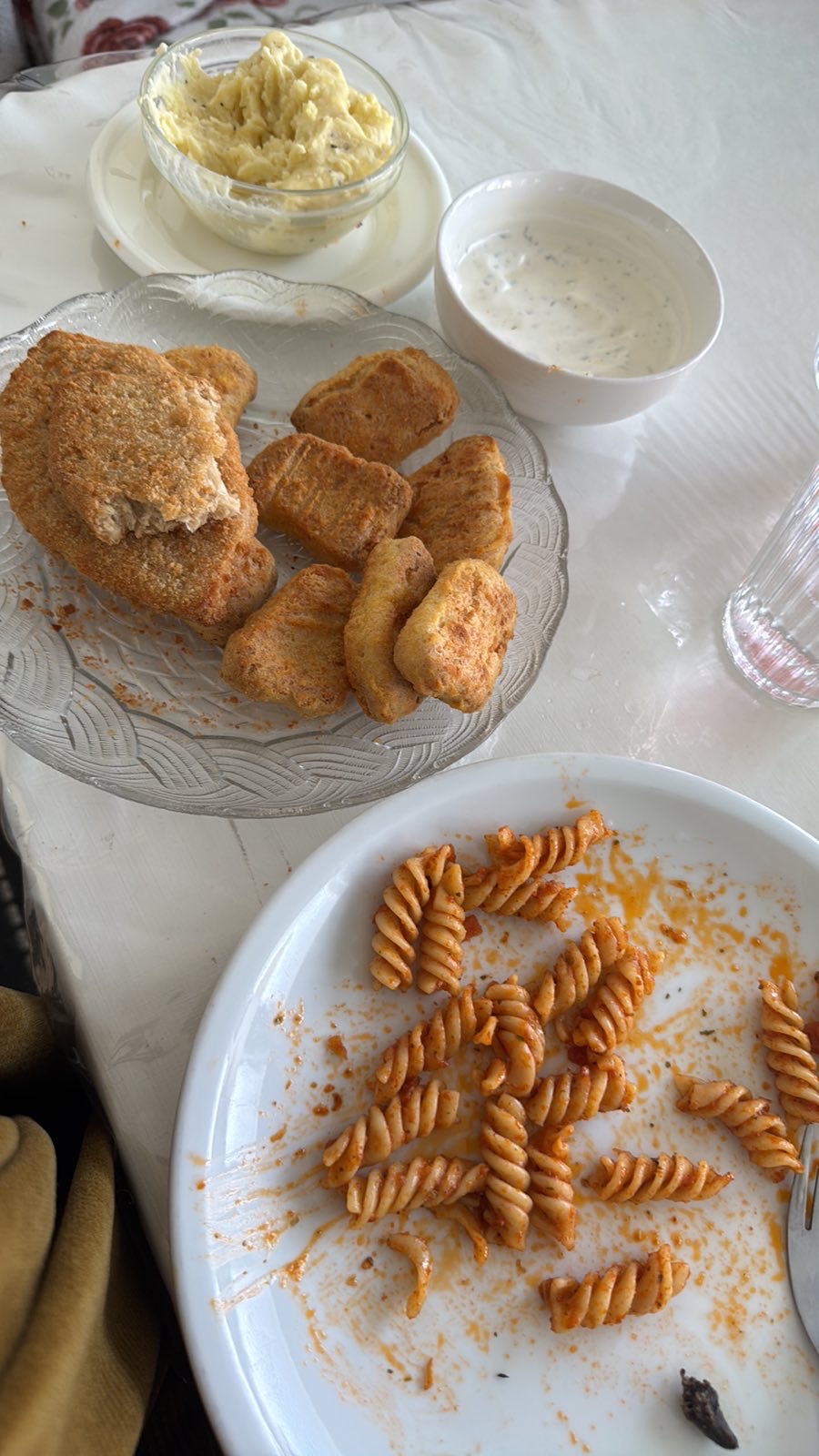 Pasta och nuggets